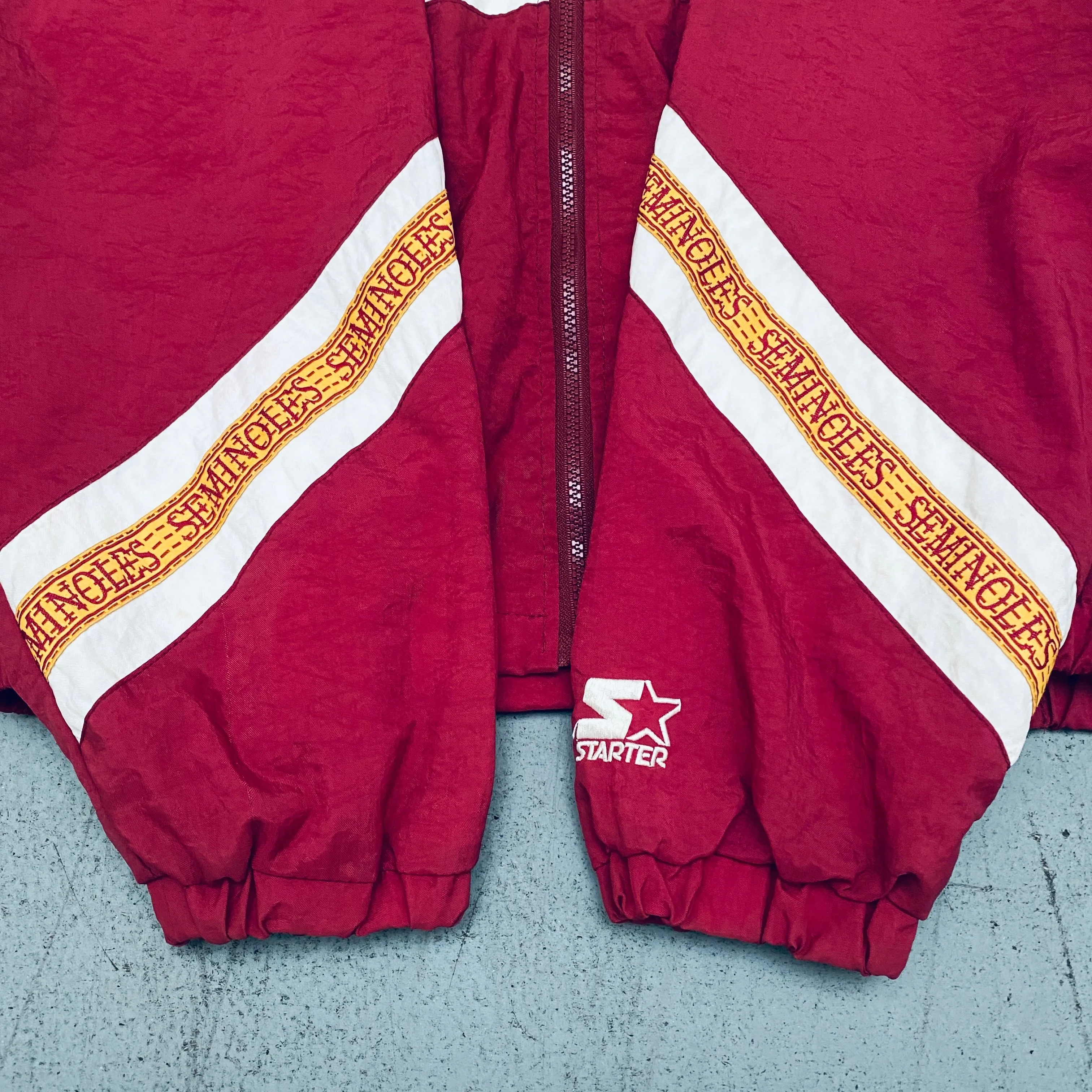 Florida State Seminoles: 1990's Fullzip Starter Lightweight Jacket (M)