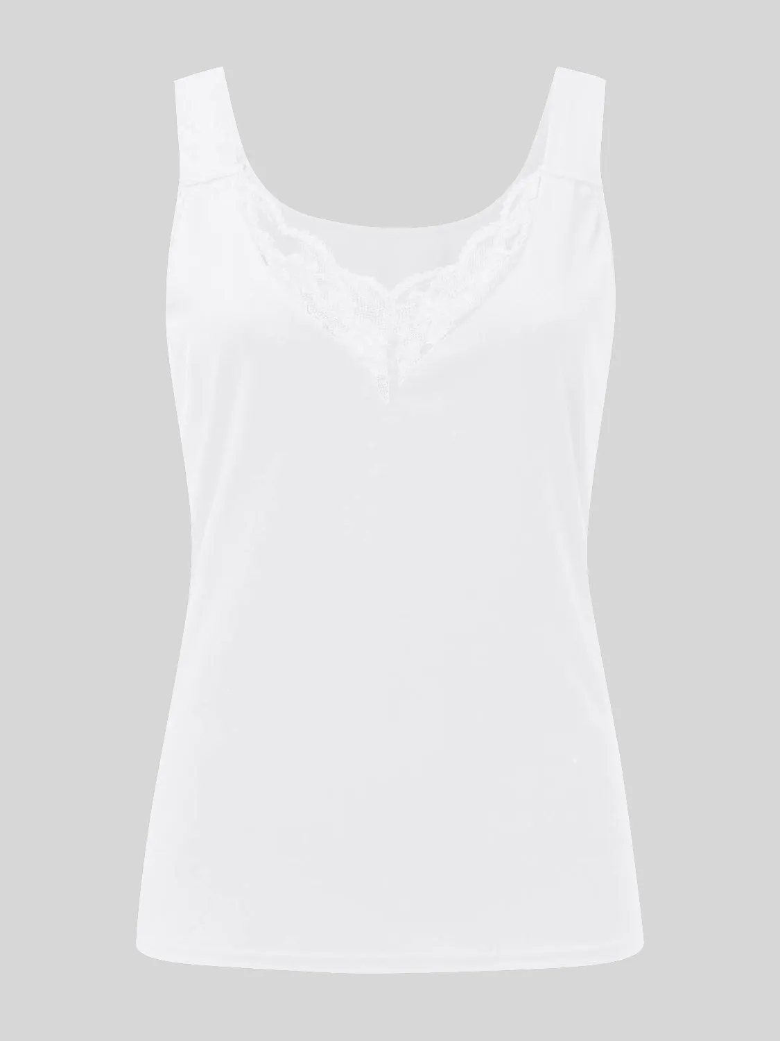 Full Size Lace Detail Sweetheart Neck Tank