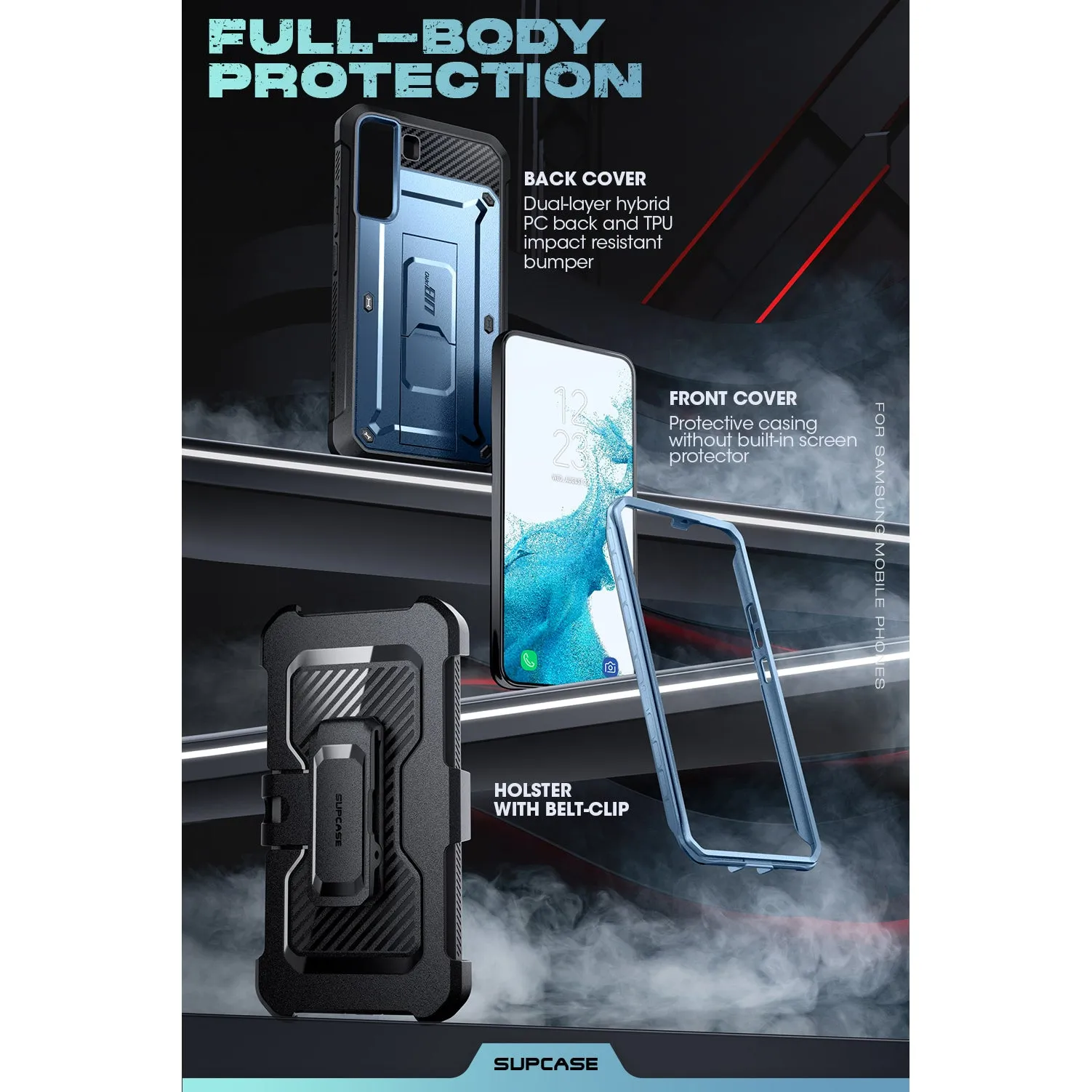 Galaxy S22 Plus Unicorn Beetle PRO Rugged Case(open box)-Metallic Blue