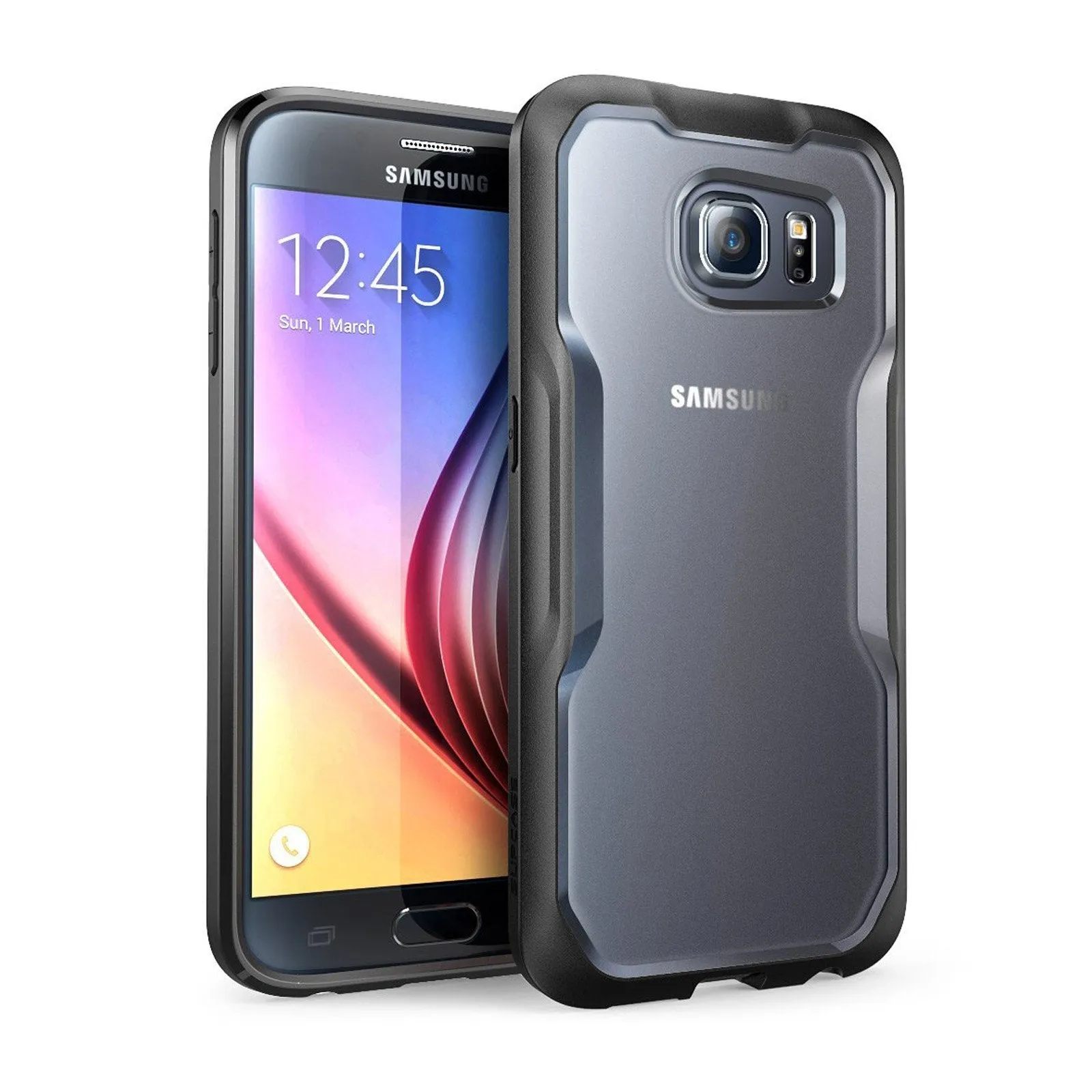 Galaxy S6 Unicorn Beetle Hybrid Protective Bumper Case-Frost