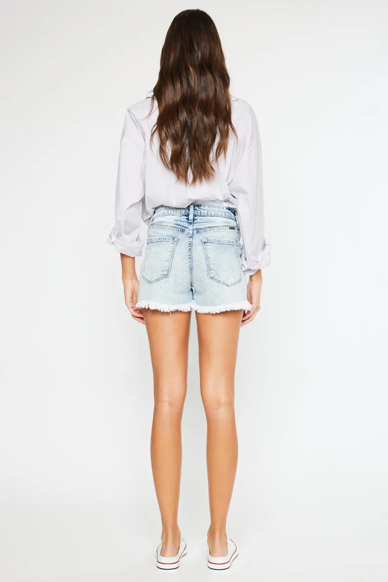 Gardenia High Rise Mom Shorts