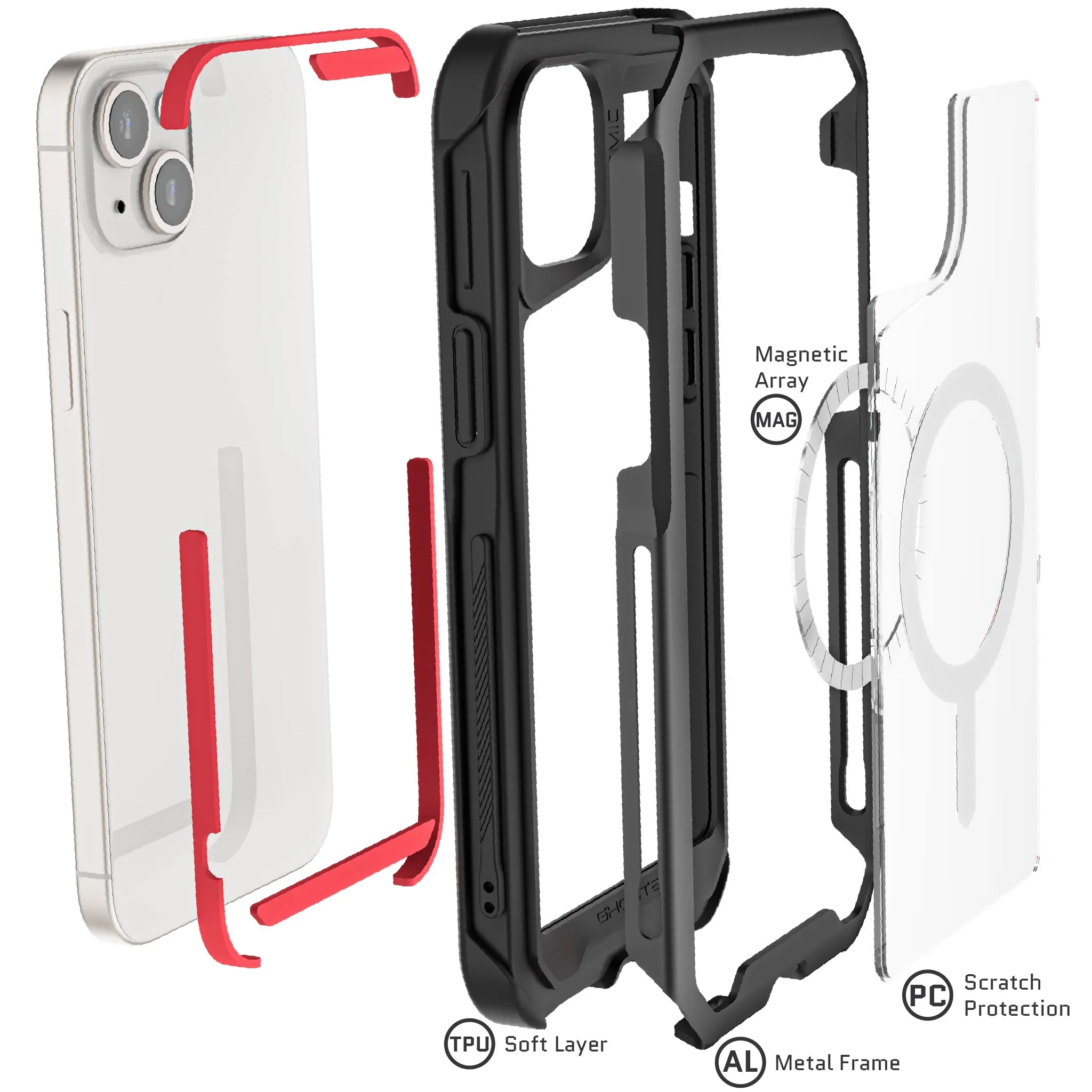 Ghostek iPhone 15 Plus Case Atomic Slim 4 with MagSafe