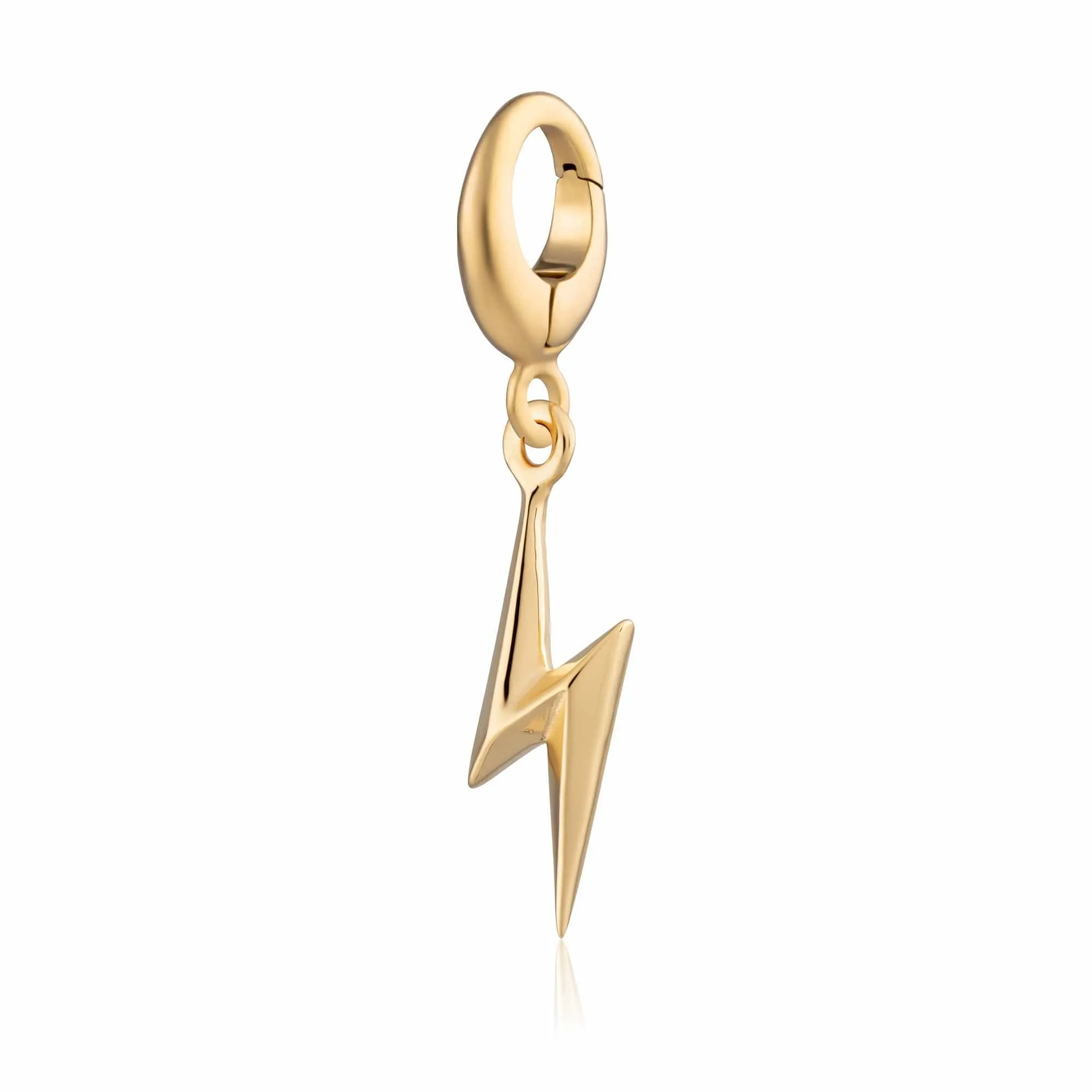 Gold Plated Lightning Bolt Charm