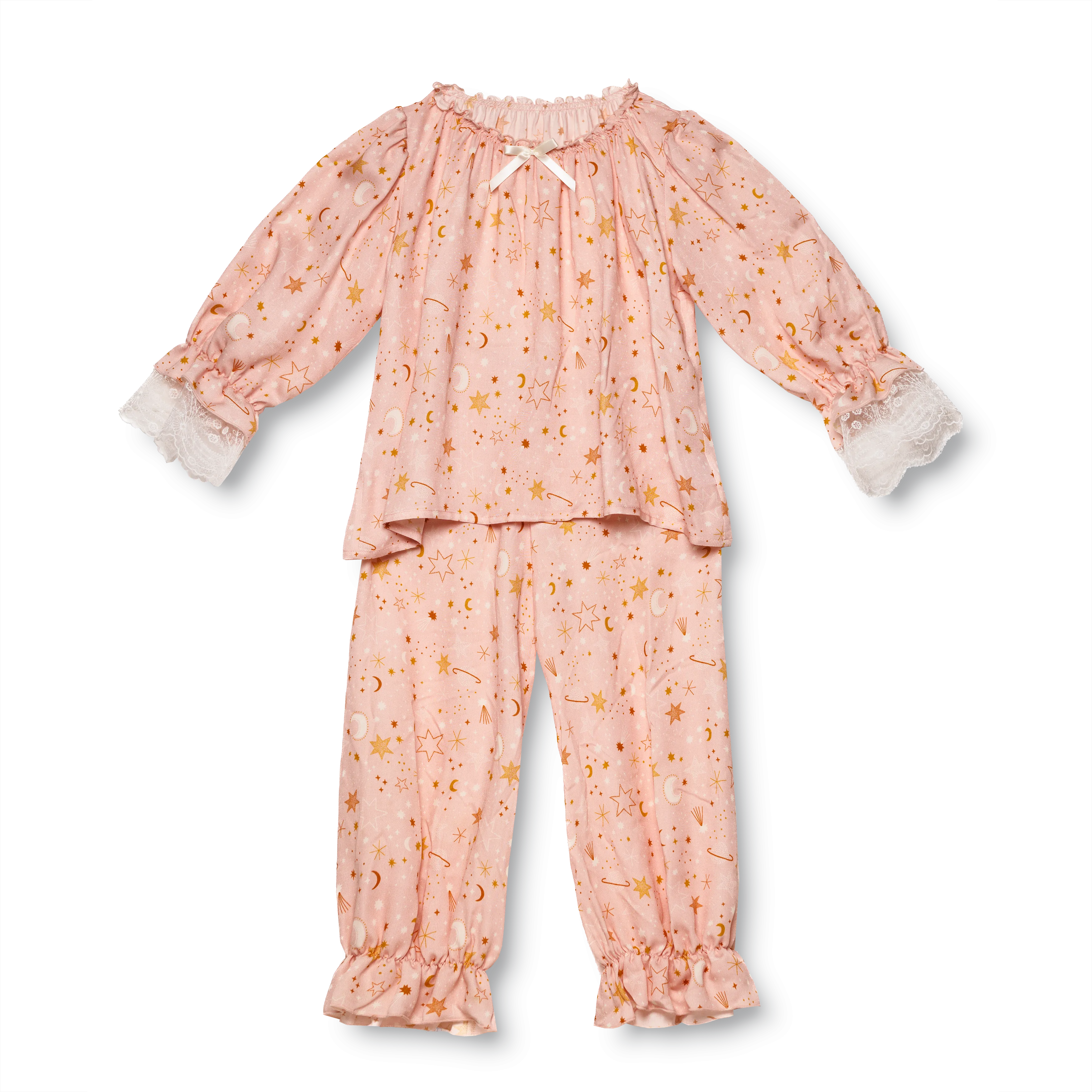 GRACE - GIRLS' PYJAMA PINK STARS