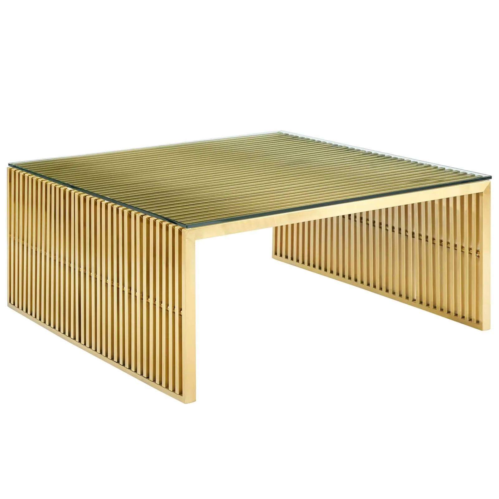 Gridiron Stainless Steel Coffee Table