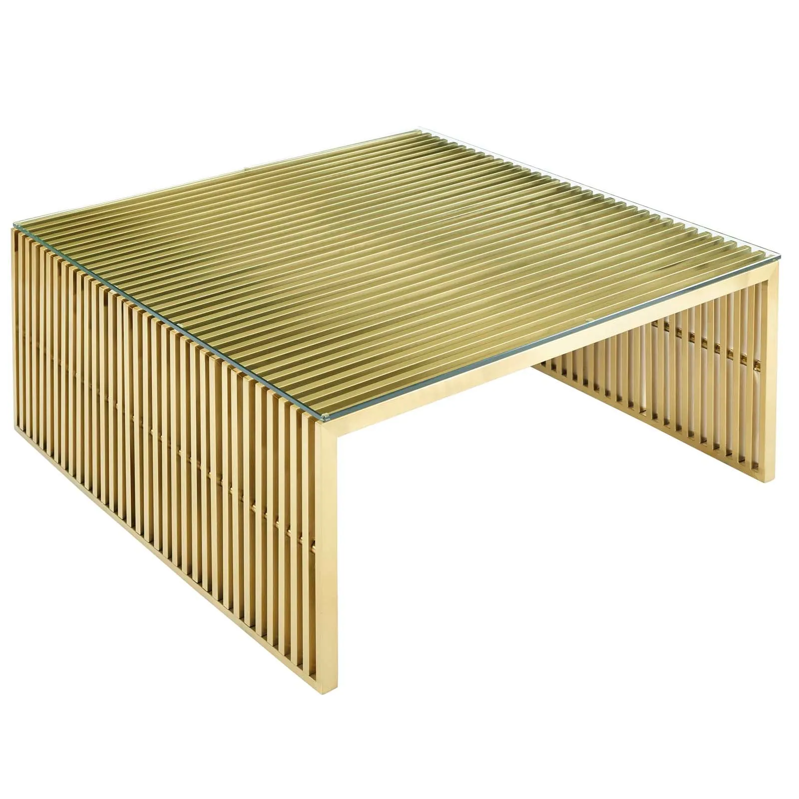 Gridiron Stainless Steel Coffee Table