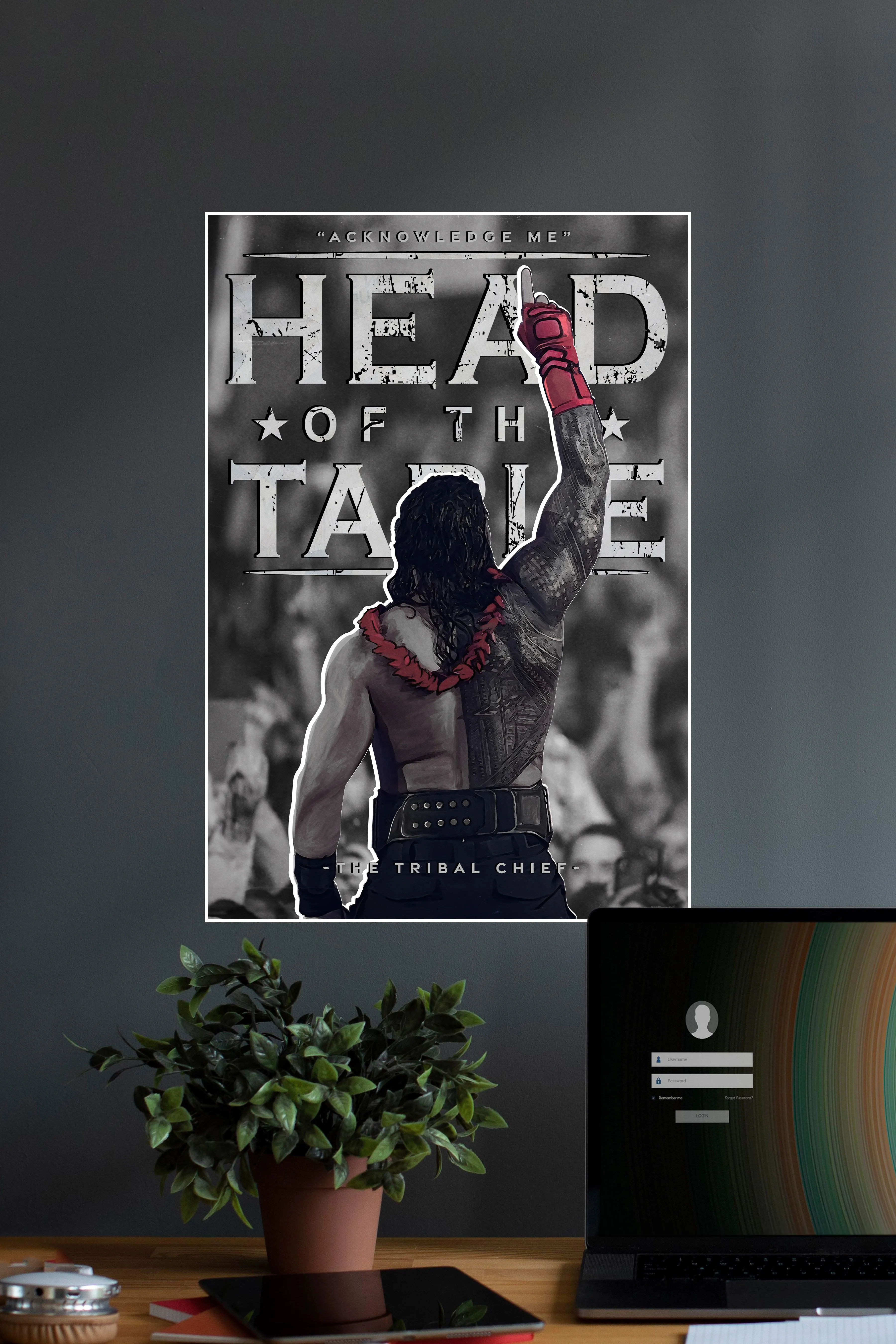 HEAD OF THE TABLE | ROMAN REIGNS #01 | WWE POSTER