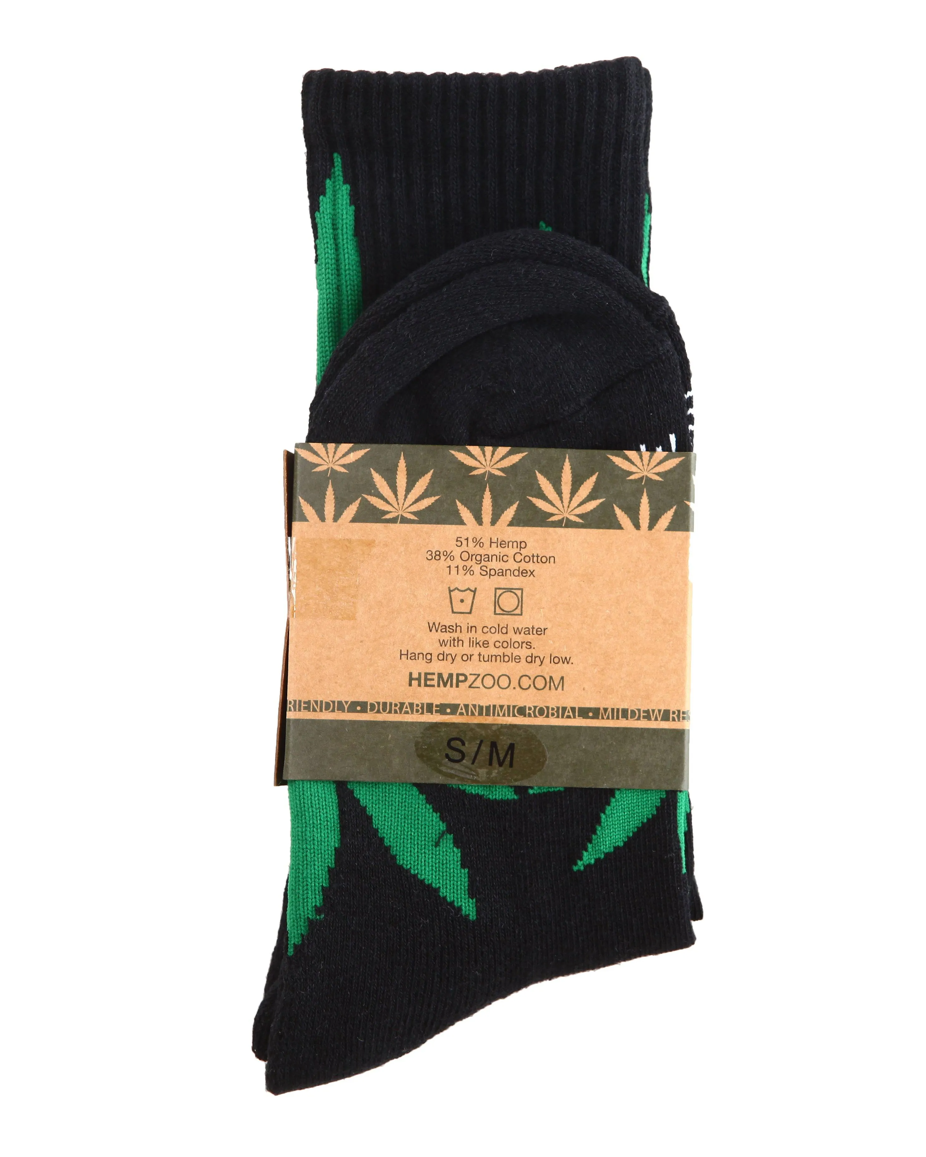 HEMP LUCKY LEAF CREW SOCKS