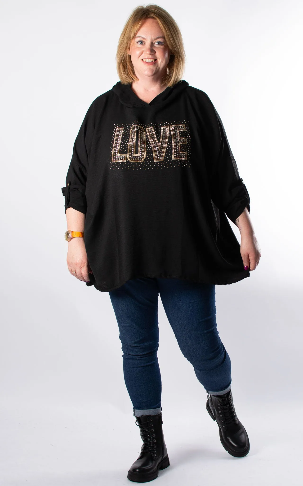 Hooded Top | Gold Love