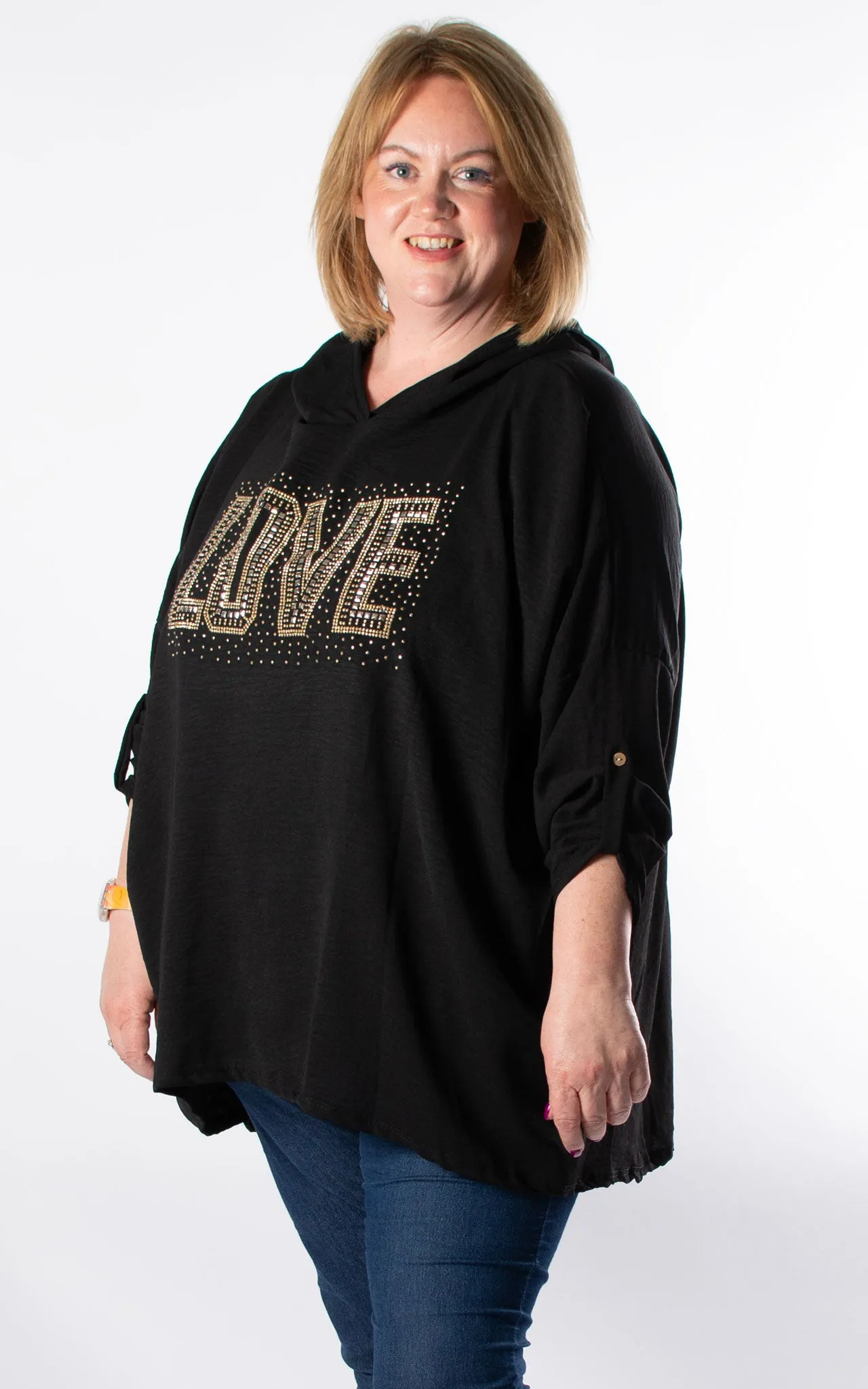 Hooded Top | Gold Love