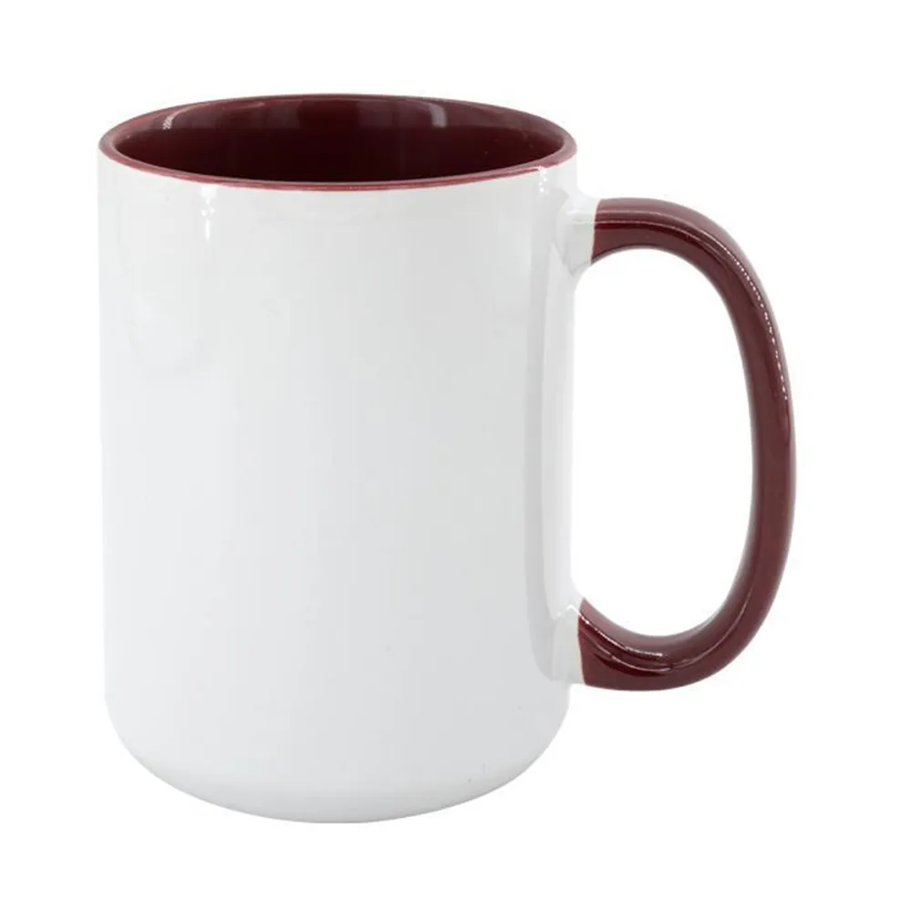 HPN ORCA Premium 15 oz. Inner   Handle Sublimation Ceramic Mug - 36 per Case