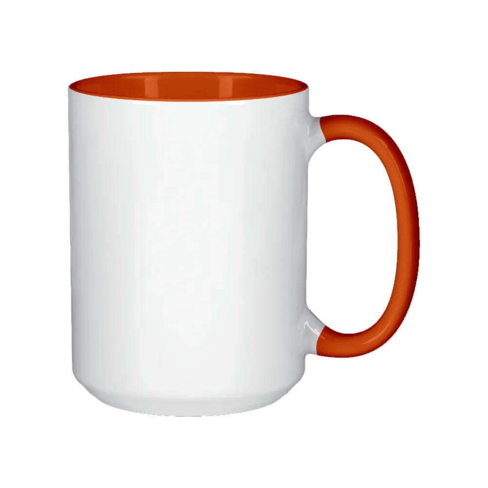 HPN ORCA Premium 15 oz. Inner   Handle Sublimation Ceramic Mug - 36 per Case