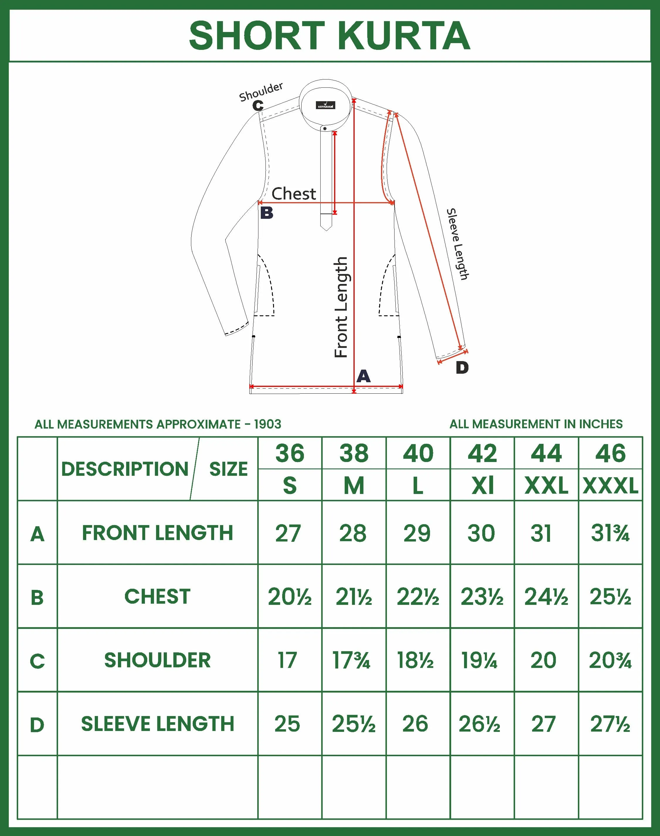 Iconic - Green Short Kurta and Fancy Double Dhoti Set For Men ( Assorted Borders ) | Uathayam