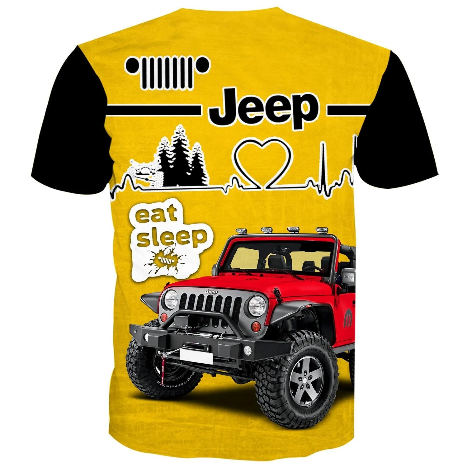 Jeep in Heartbeat - T-Shirt