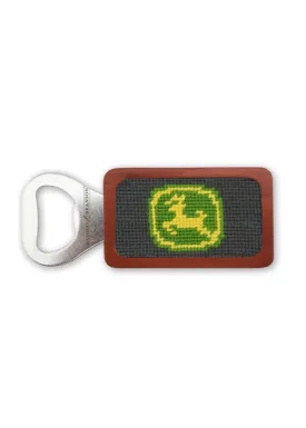 JOHN DEERE NEEDLEPOINT BOTTLE OPENER