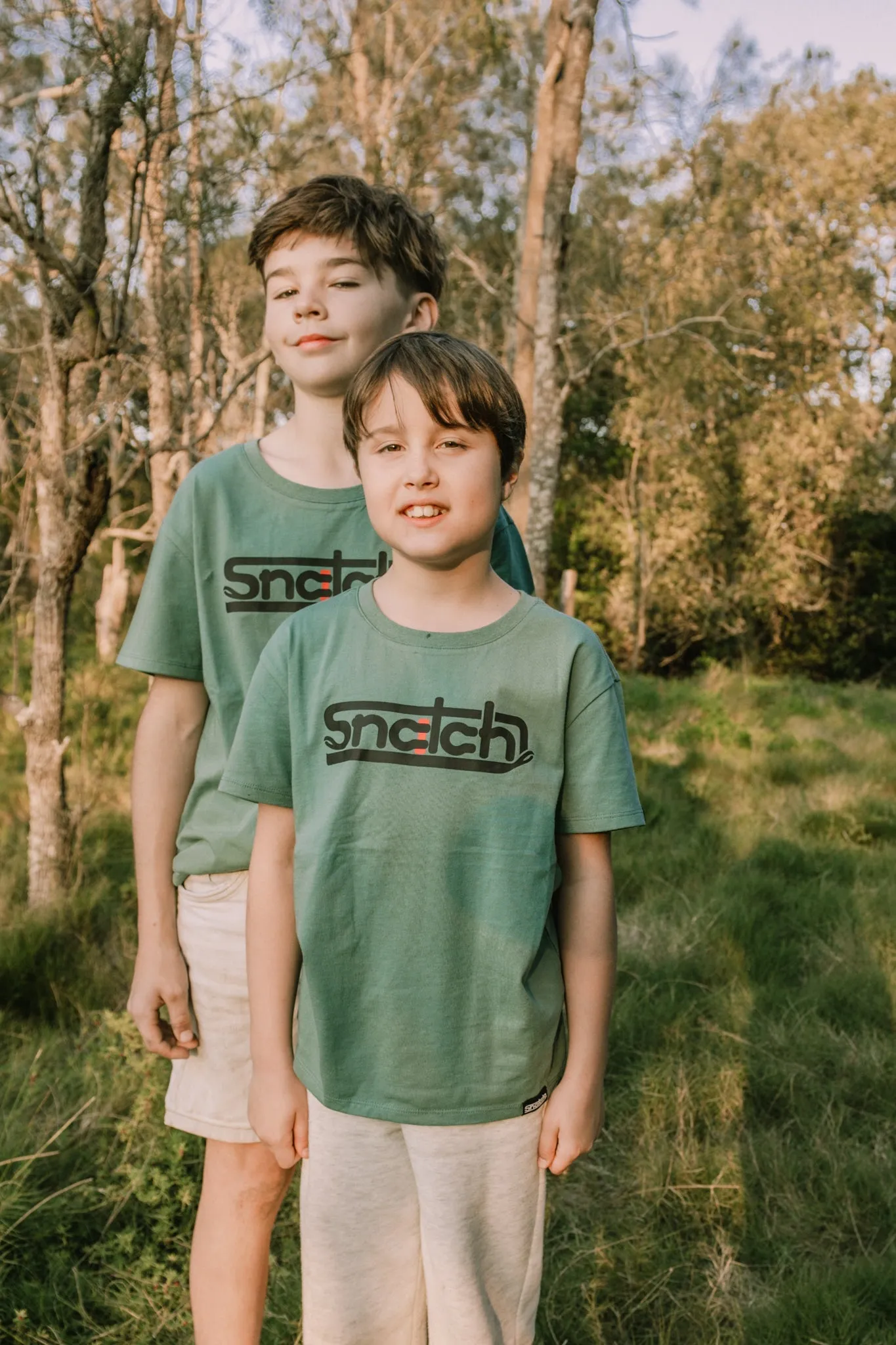 Kid's Crew Tee Light Olive - SY1301LO