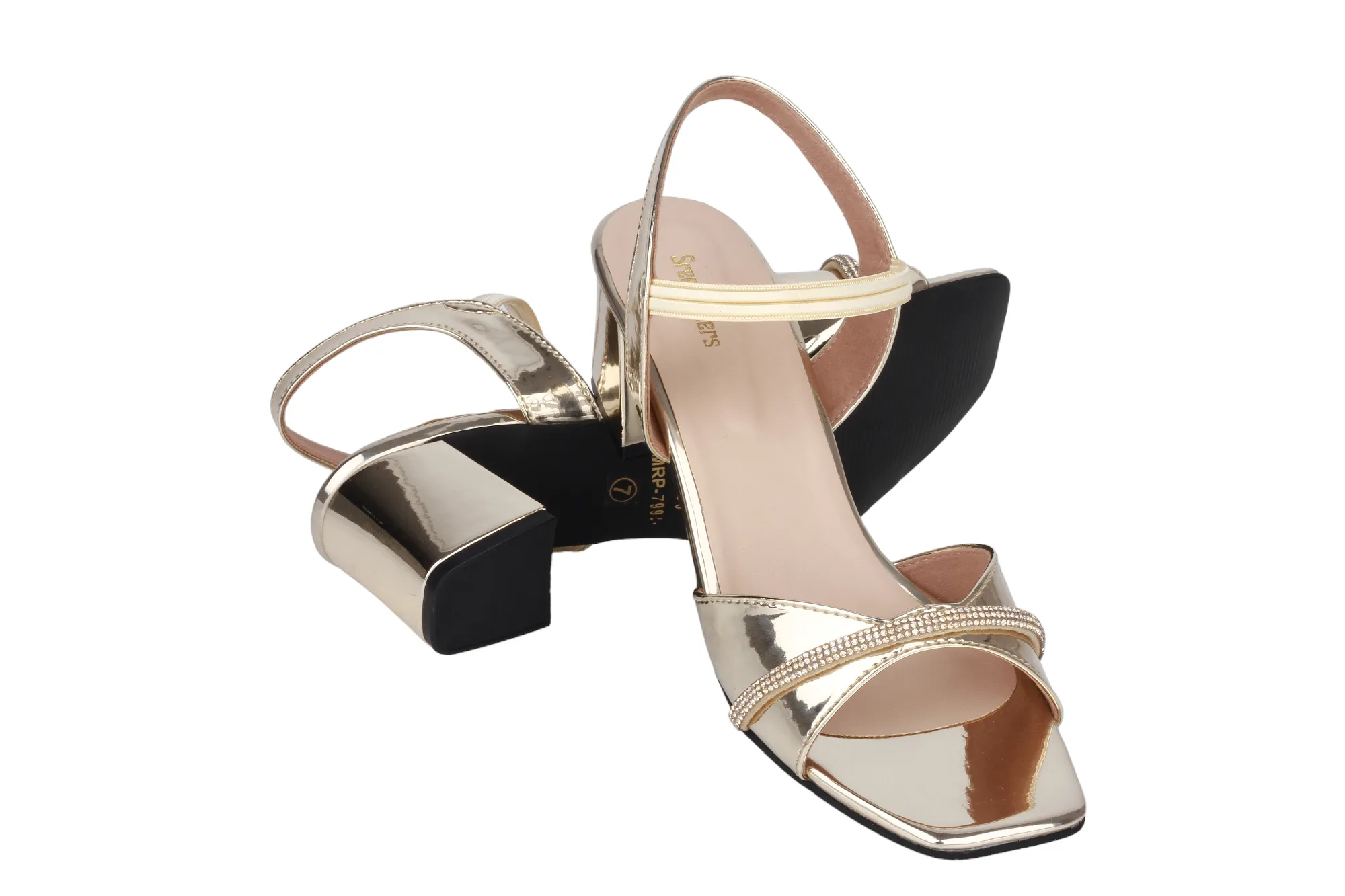 LADIES FANCY HEEL SANDAL 96703