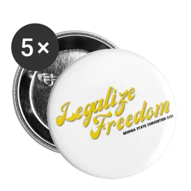 Legalize Freedom LPGA Buttons large 2.2'' (5-pack)