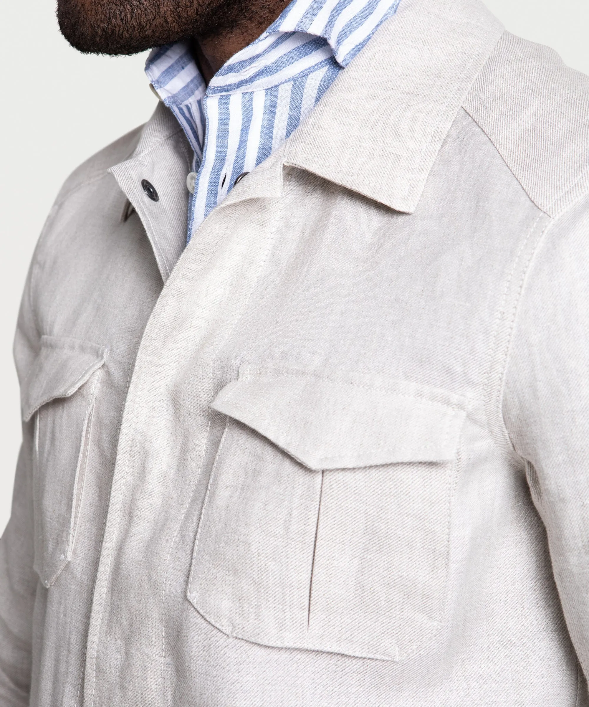 Linen Safari Jacket