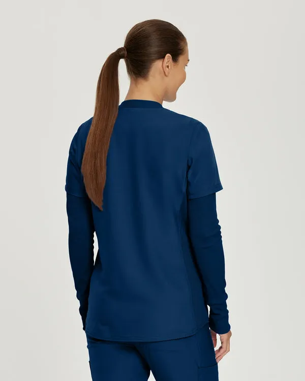 LT103 Landau Long Sleeve Ribbed Underscrub