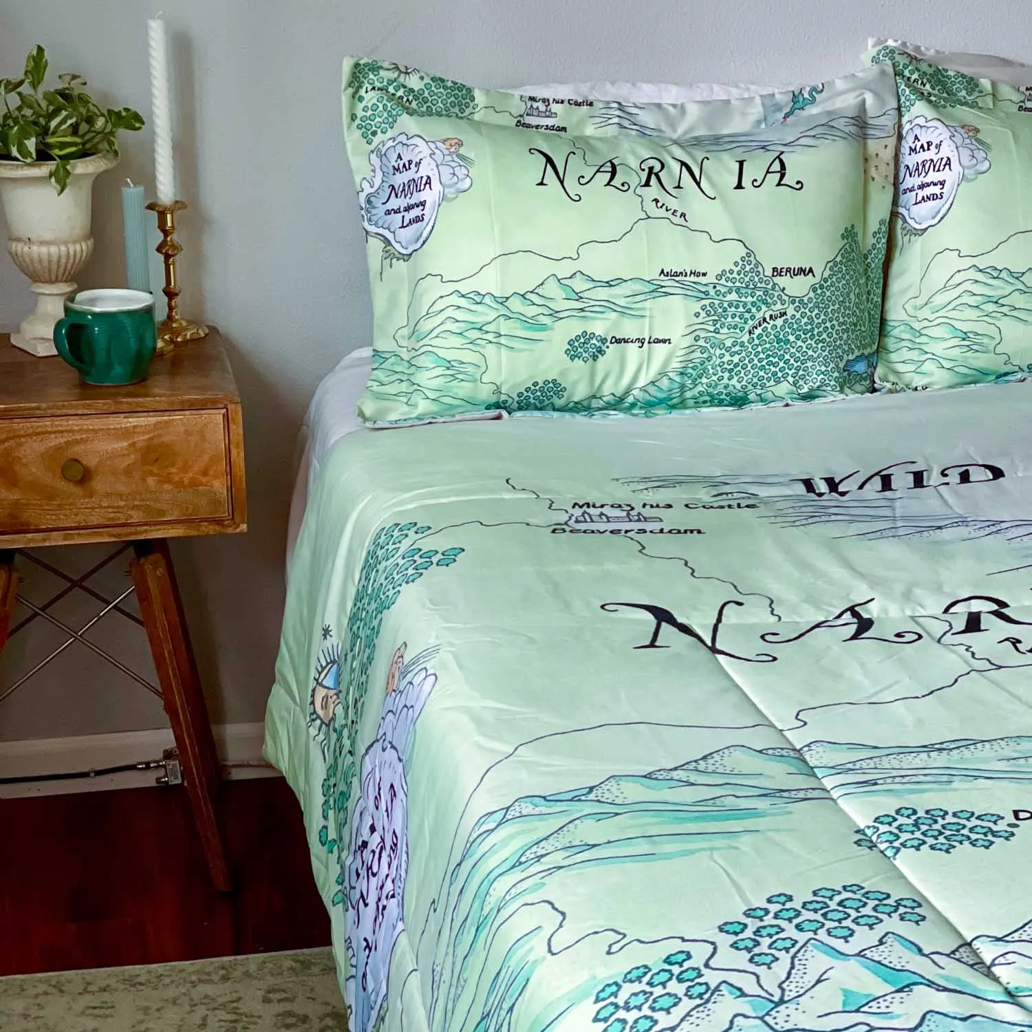 Map of Narnia Pillow Sham