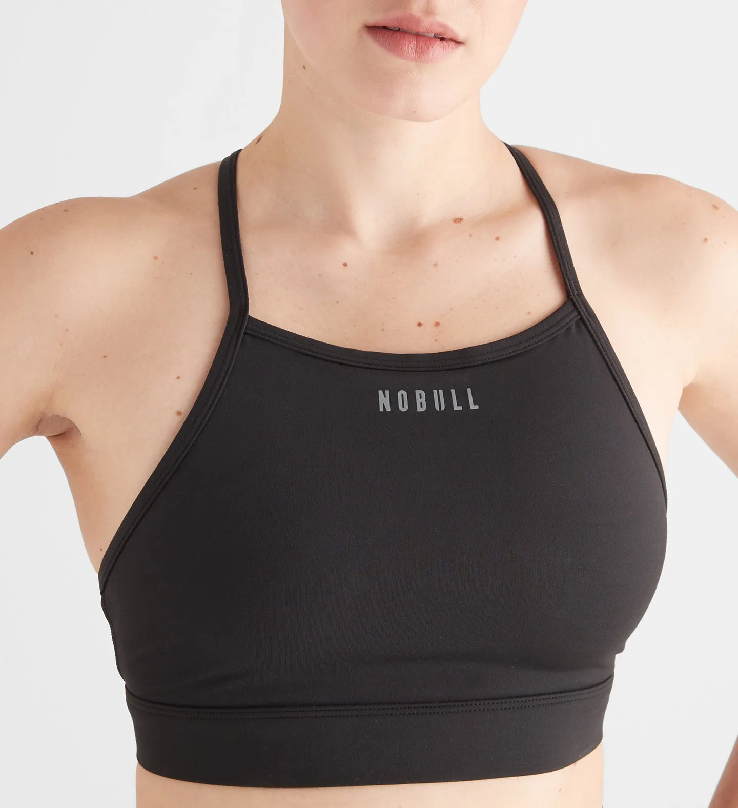 Matte High-Neck Sports Bra