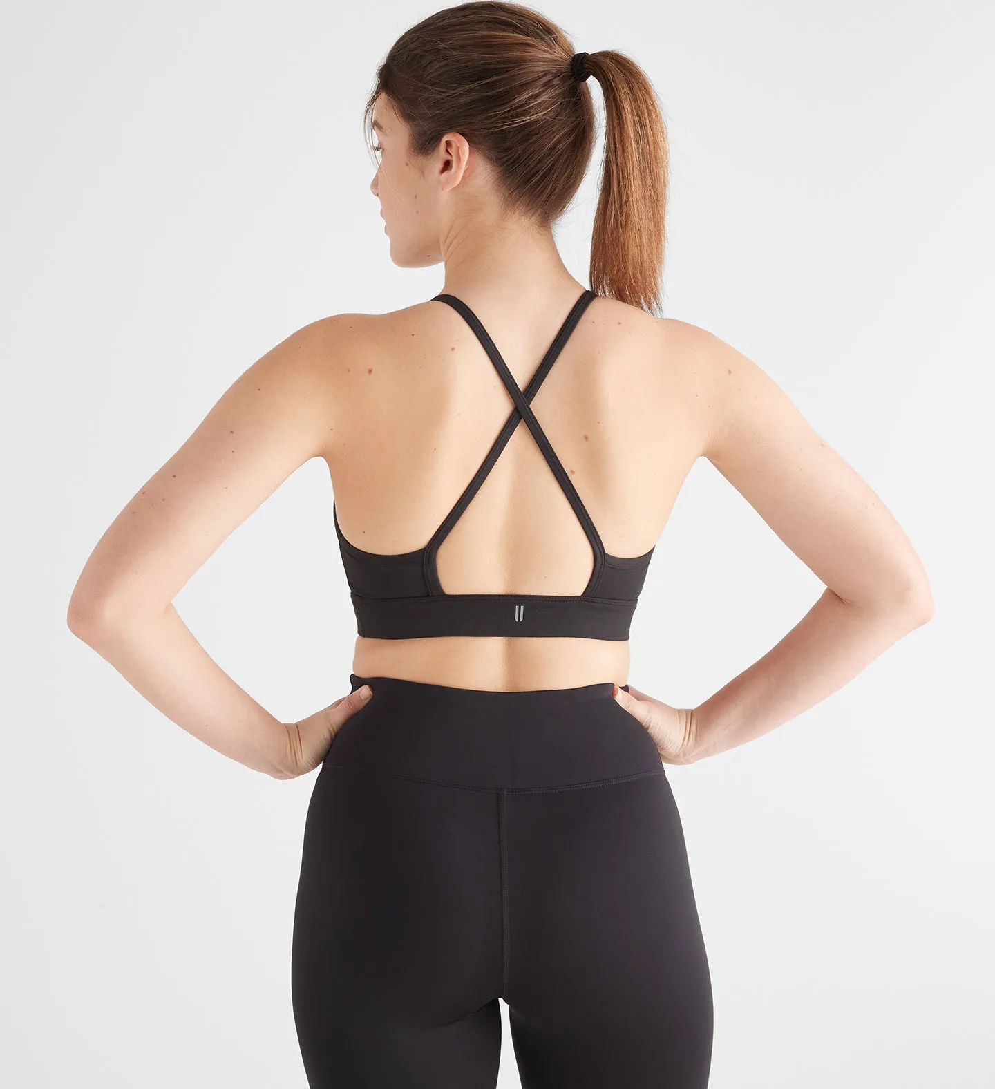 Matte High-Neck Sports Bra