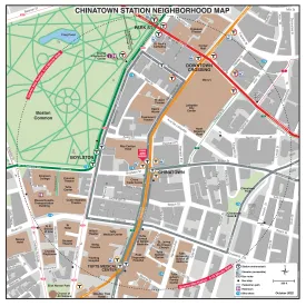 MBTA Chinatown Station Neighborhood Map (October 2022)