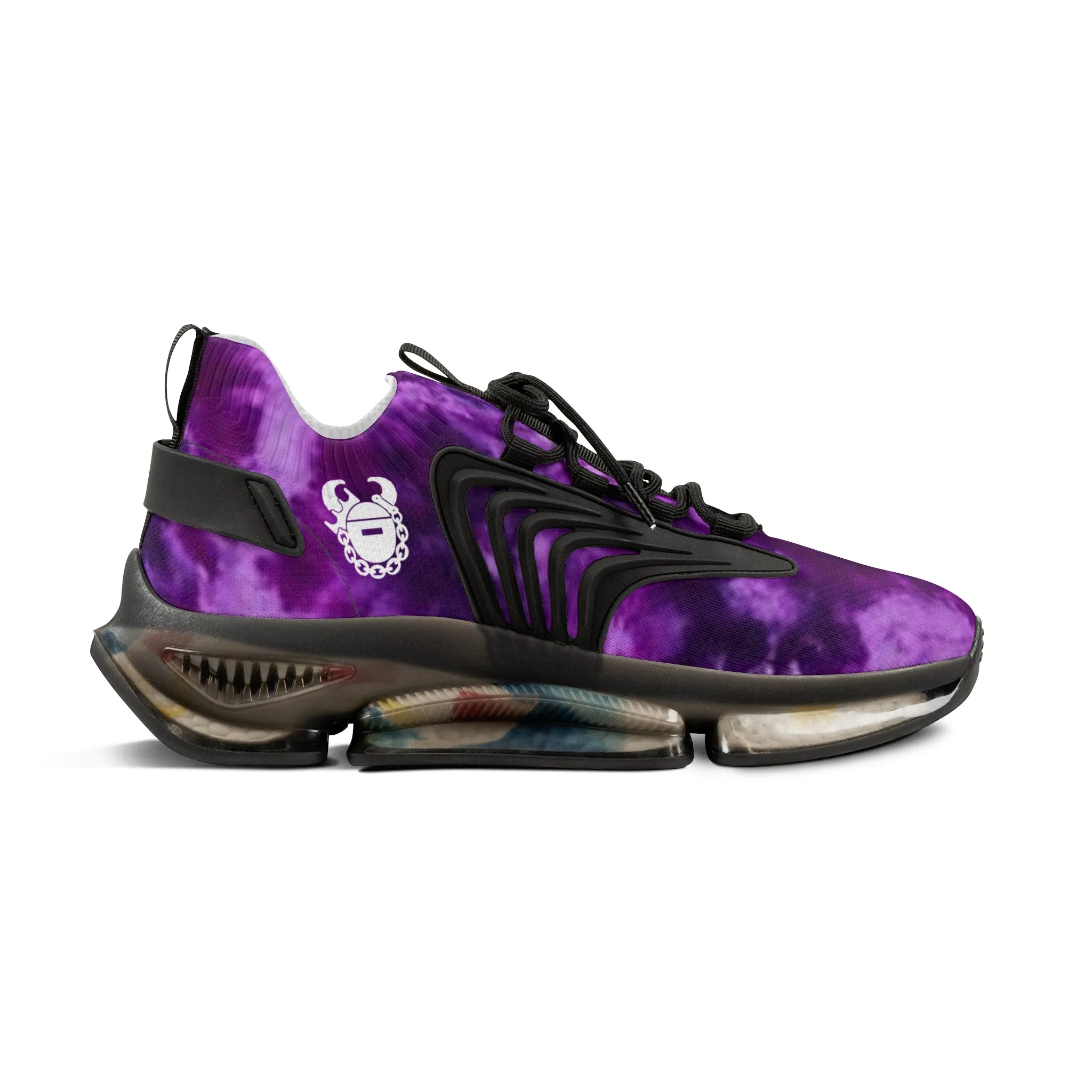 Men's Mesh Sneakers - Purple Tie-Dye