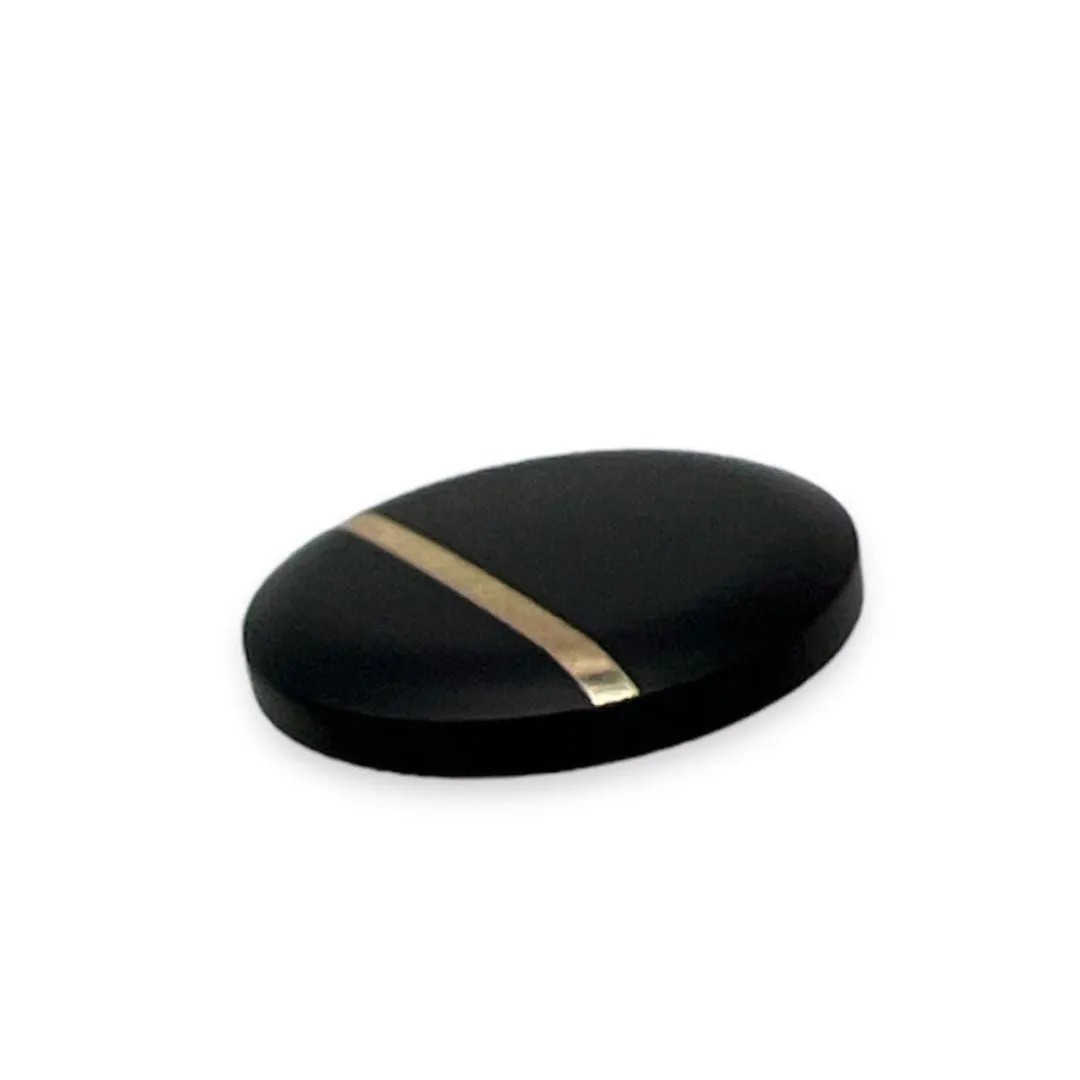 Metal Button with Gold Line- Art. B183 - Gafforelli Srl