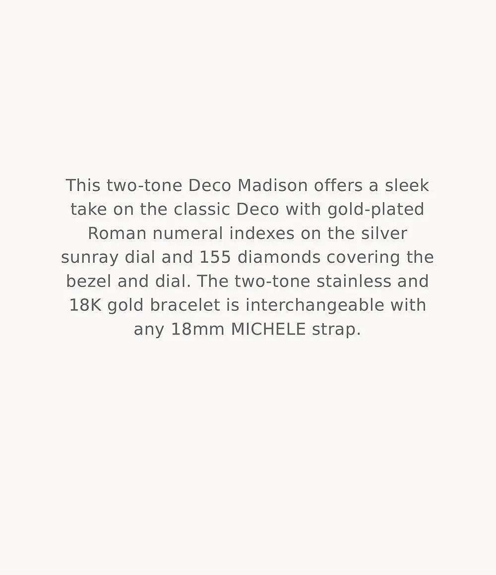 MICHELE Watches Deco Madison Diamond Dial Watch (31mm)