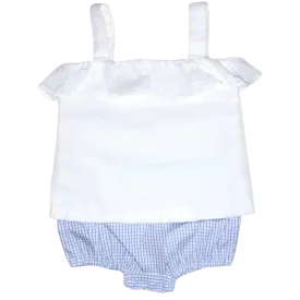 Millie Ruffle Bloomer Set – South of Broad Blue