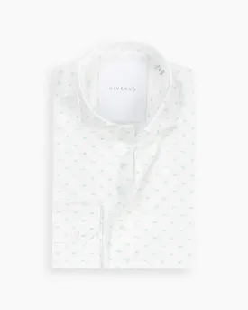 Mint Fleck Cotton Shirt