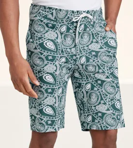 Modern Fit Textured Printed Shorts