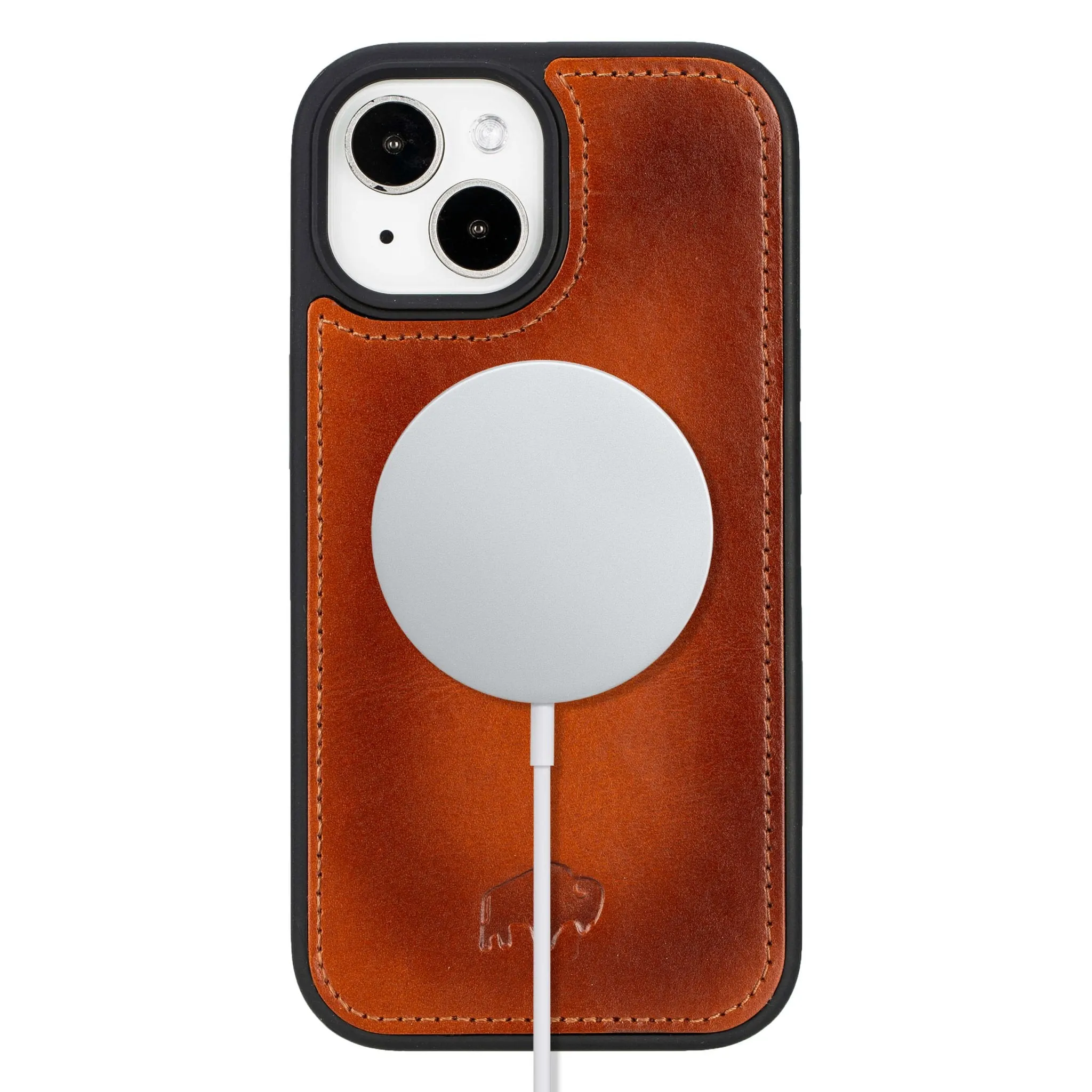 Modern York iPhone 15 Case, Burnished Tan