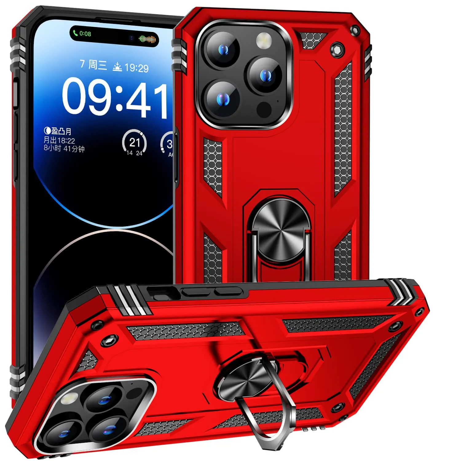 NATO Military Grade Case With Kickstand For iPhone 15 Series