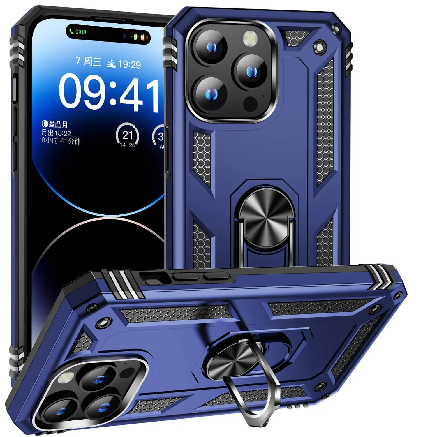 NATO Military Grade Case With Kickstand For iPhone 15 Series