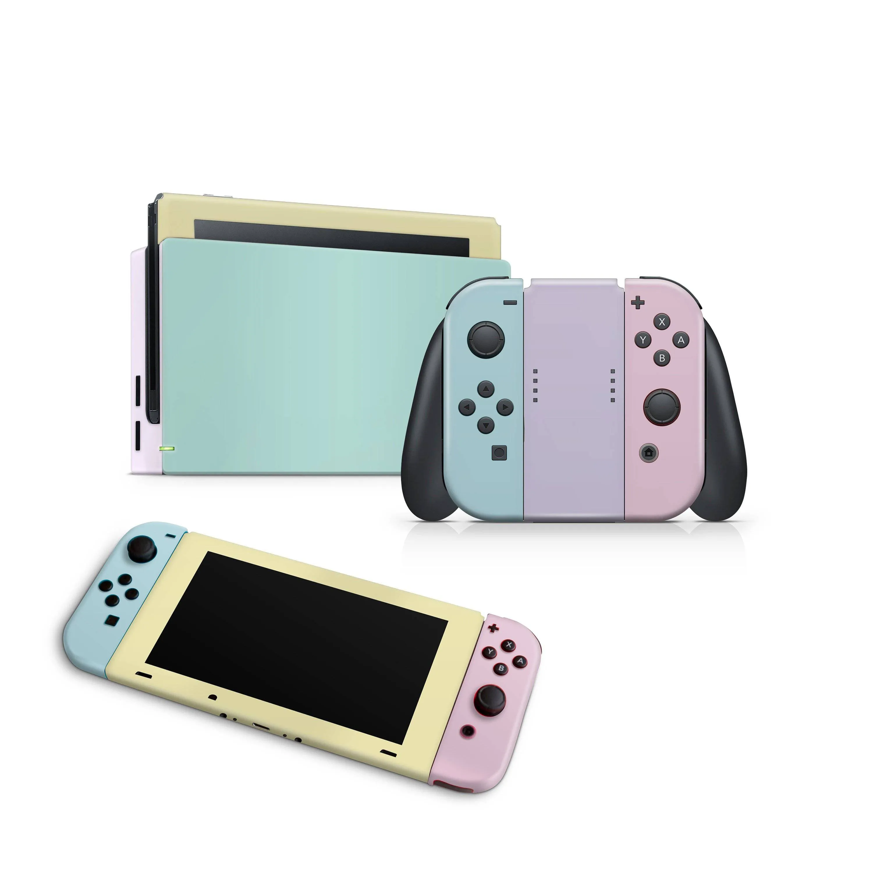 Nintendo Switch Skin Decals - Colored 80s - Wrap Vinyl Sticker