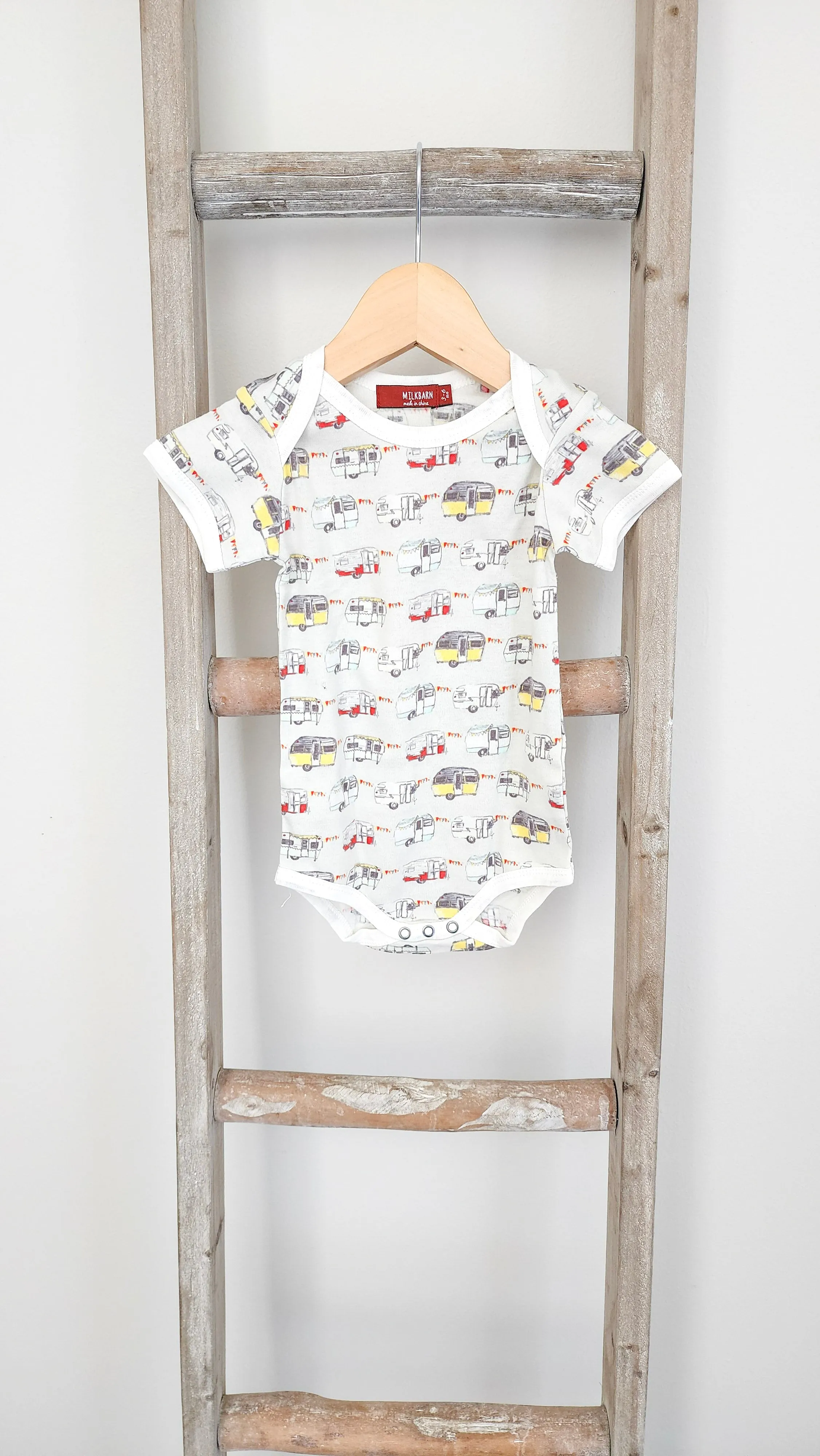 Organic Vintage Trailers Onesie