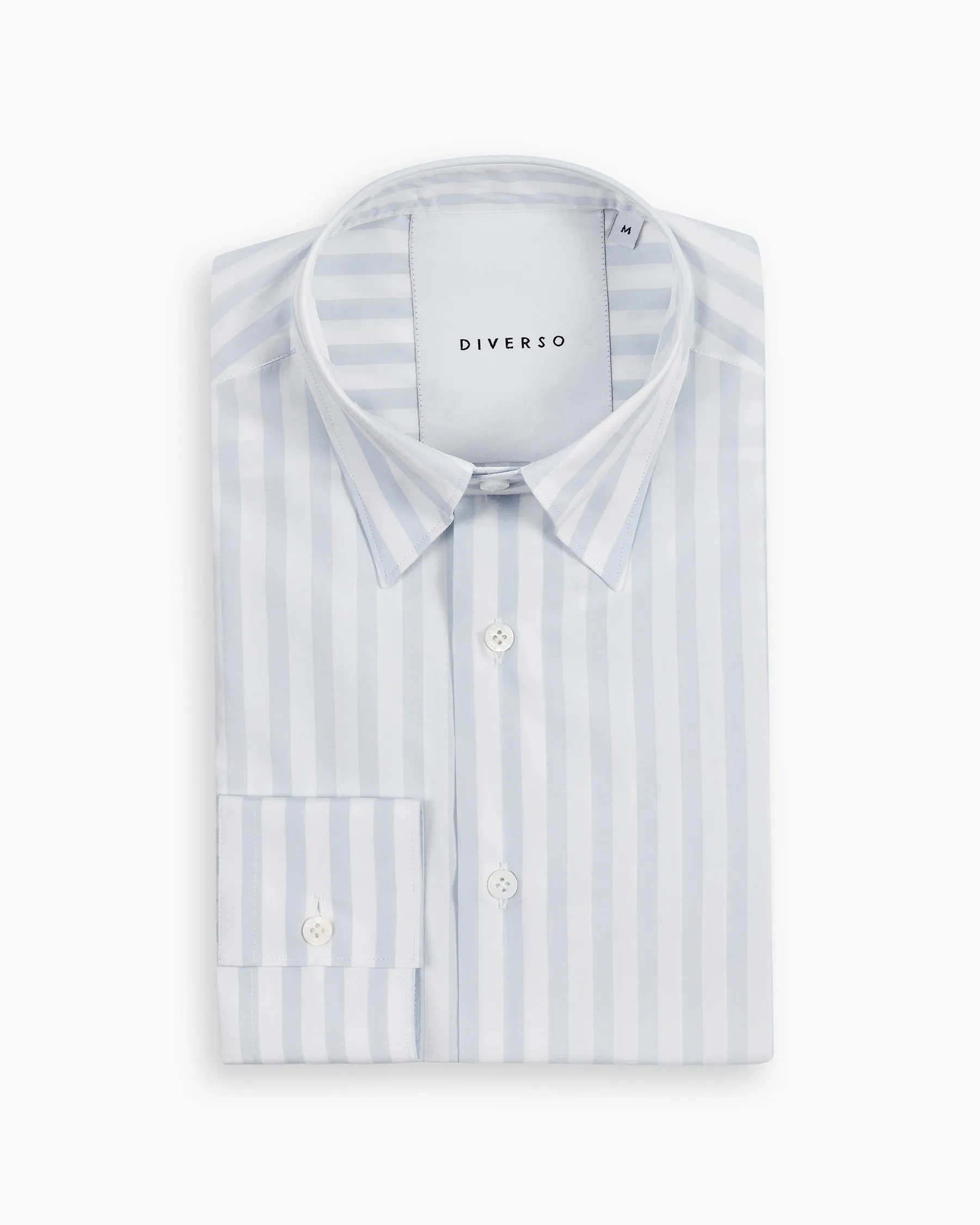 Pastel Sky Blue Stripe Nascosto Shirt