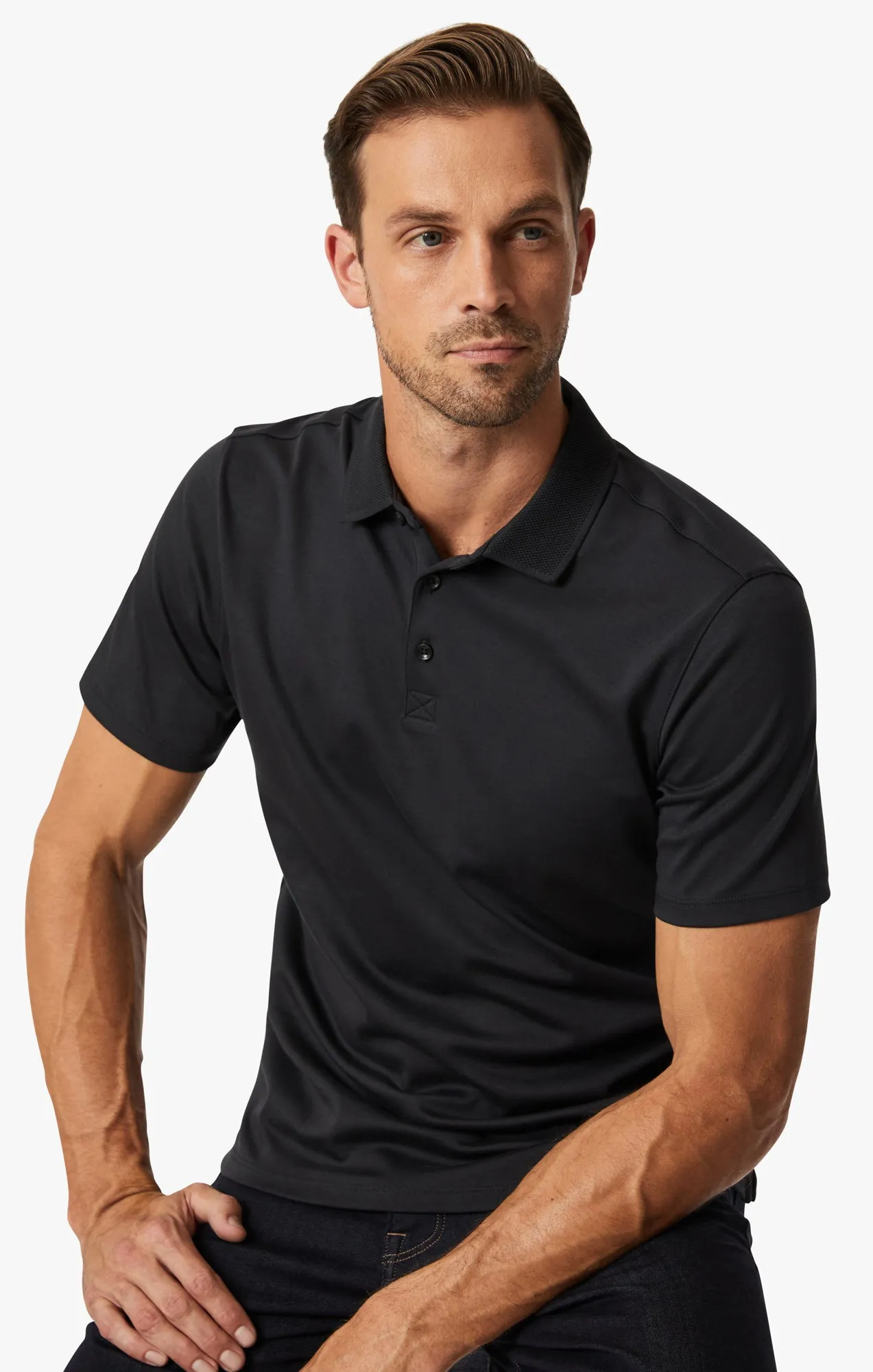 Polo T-Shirt In Black