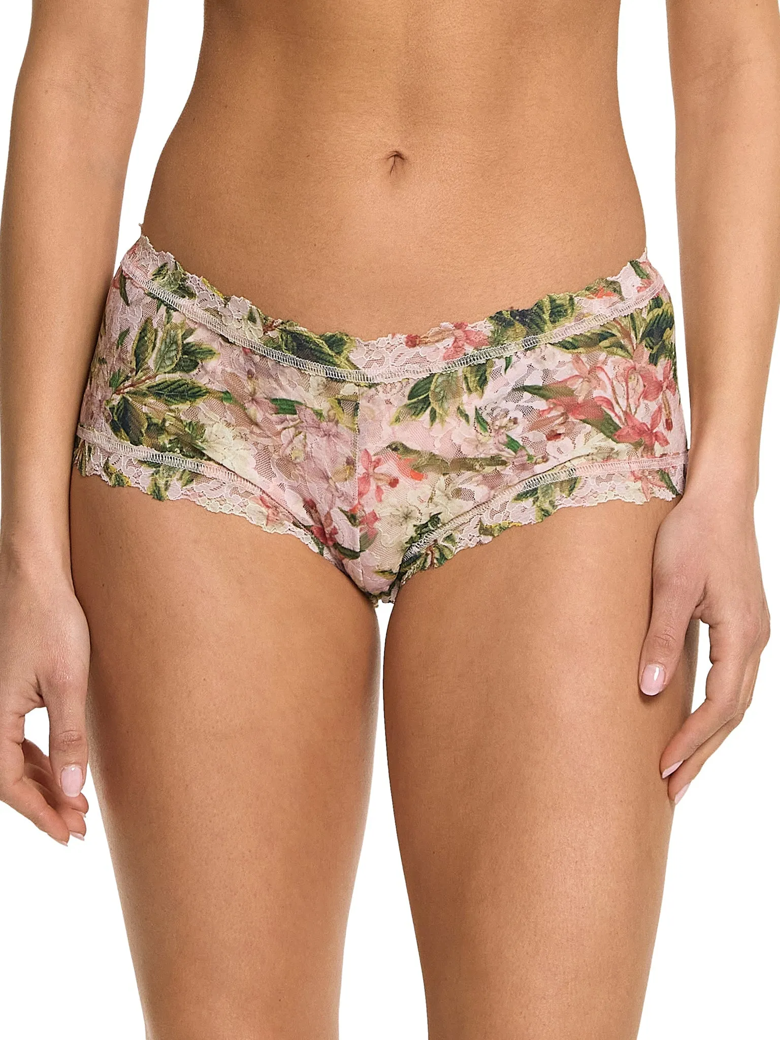 Printed Signature Lace Boyshort French Garden