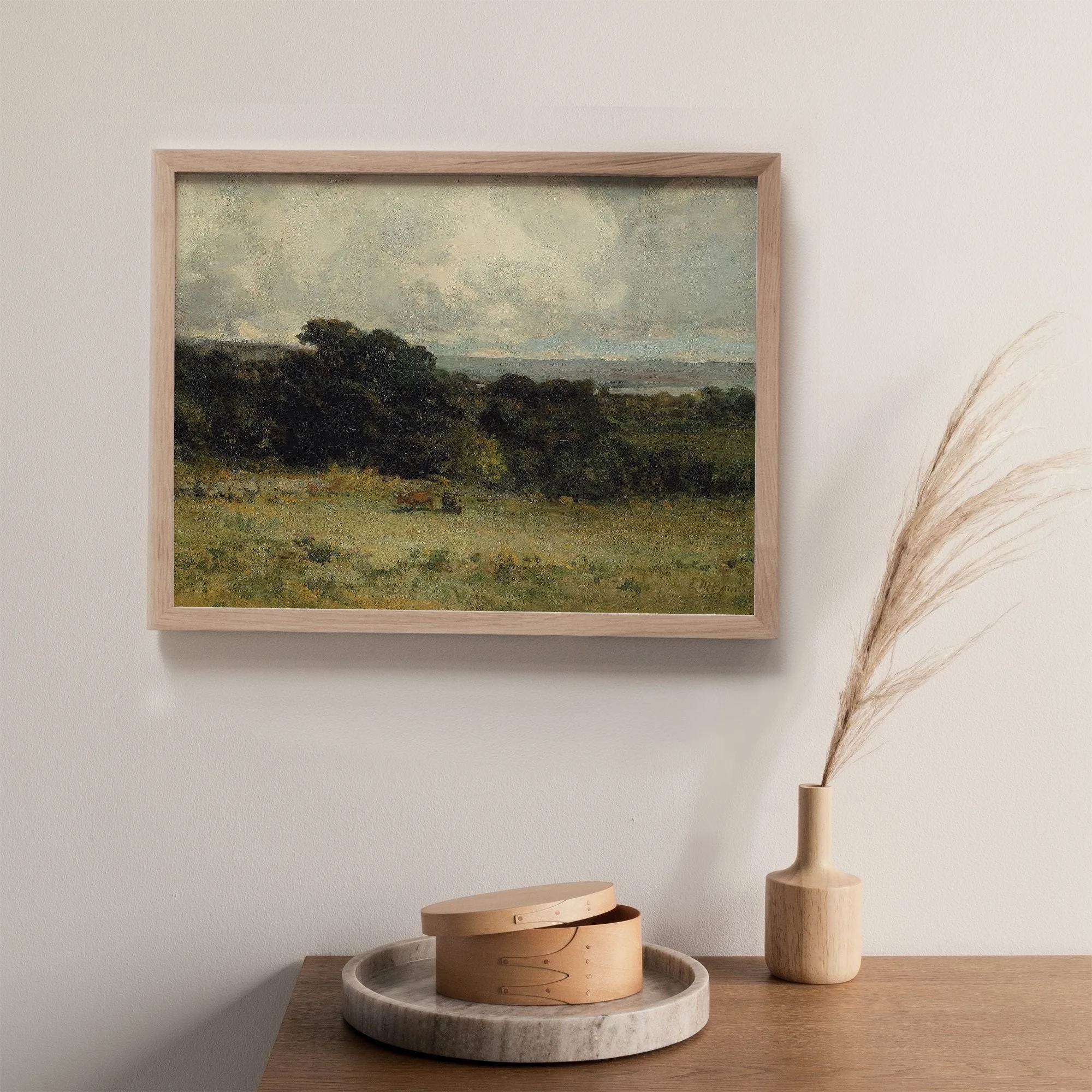 Printed Vintage Landscape Wall Art Print