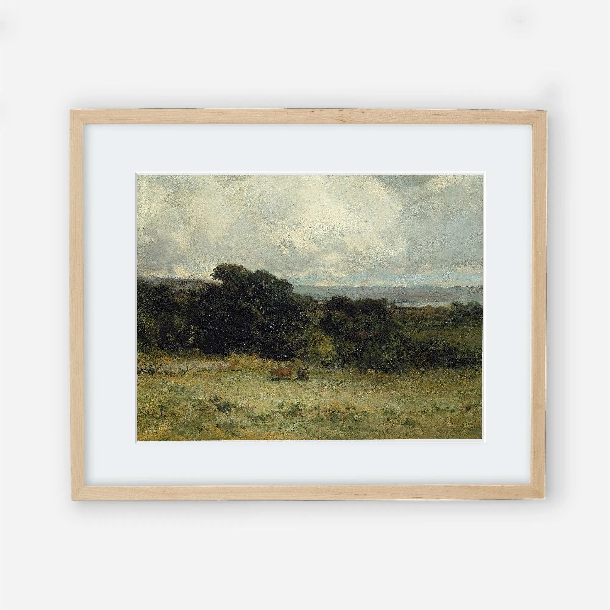 Printed Vintage Landscape Wall Art Print