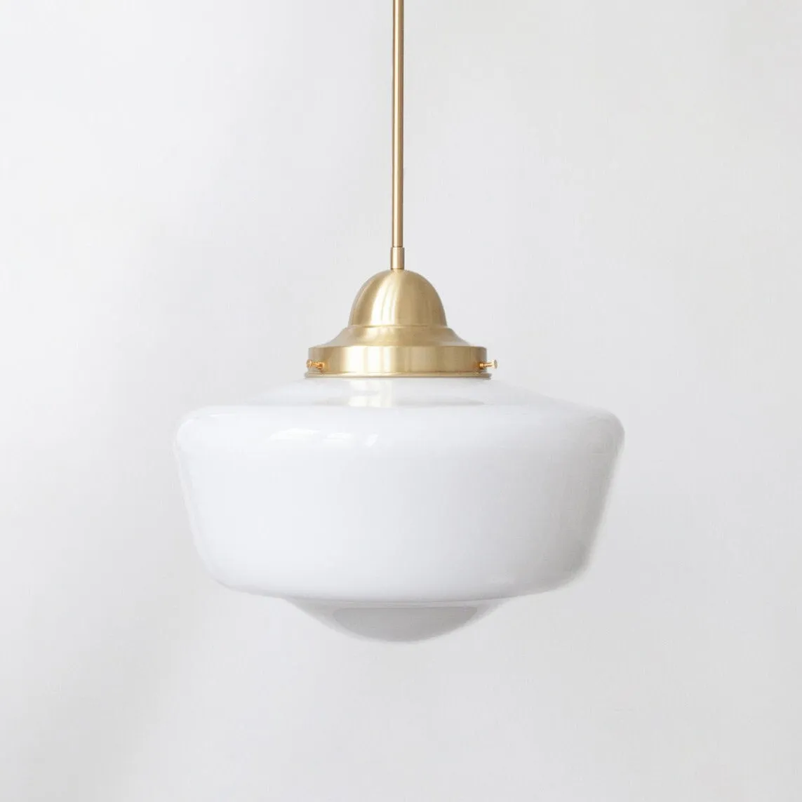 "Apollo" Large Opal Glass Pendant Light