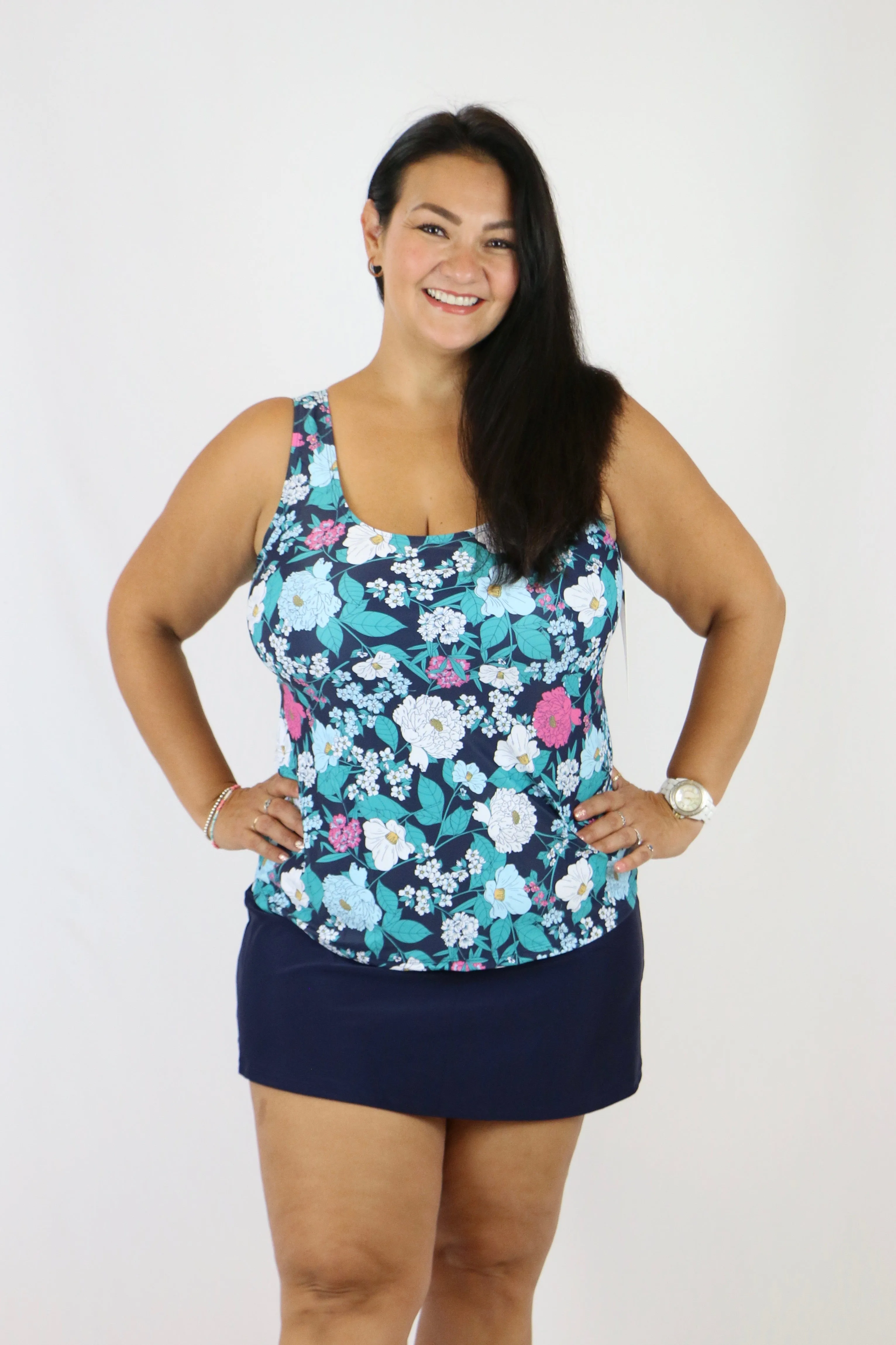 *RESTOCK* Underwater Floral Top (Curvy Only)