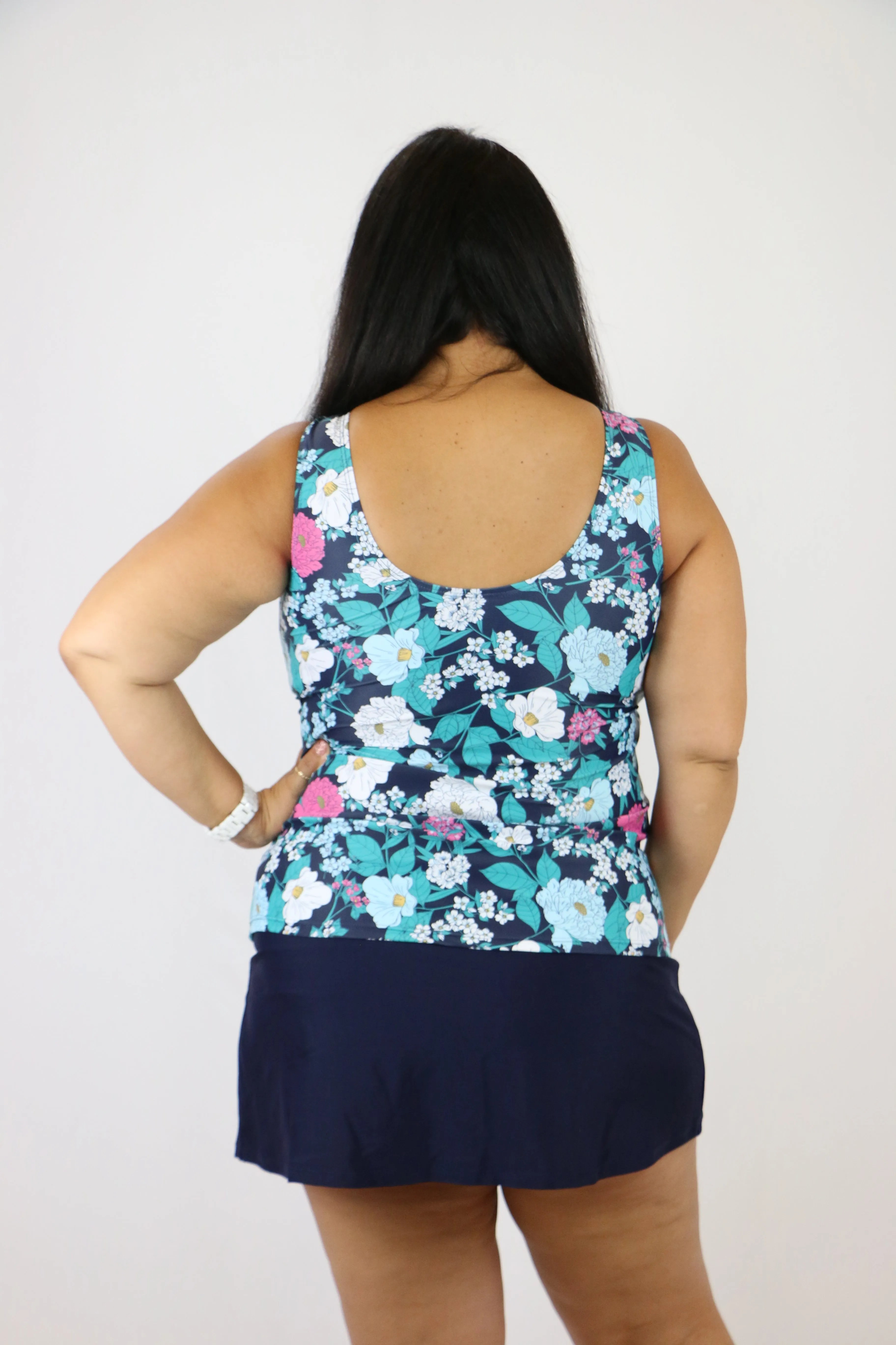 *RESTOCK* Underwater Floral Top (Curvy Only)