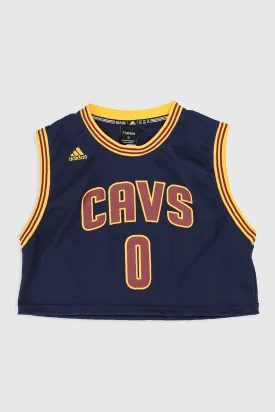 Rework Cleveland Cavaliers Crop Jersey - XL