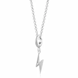 Silver Lightning Bolt Necklace