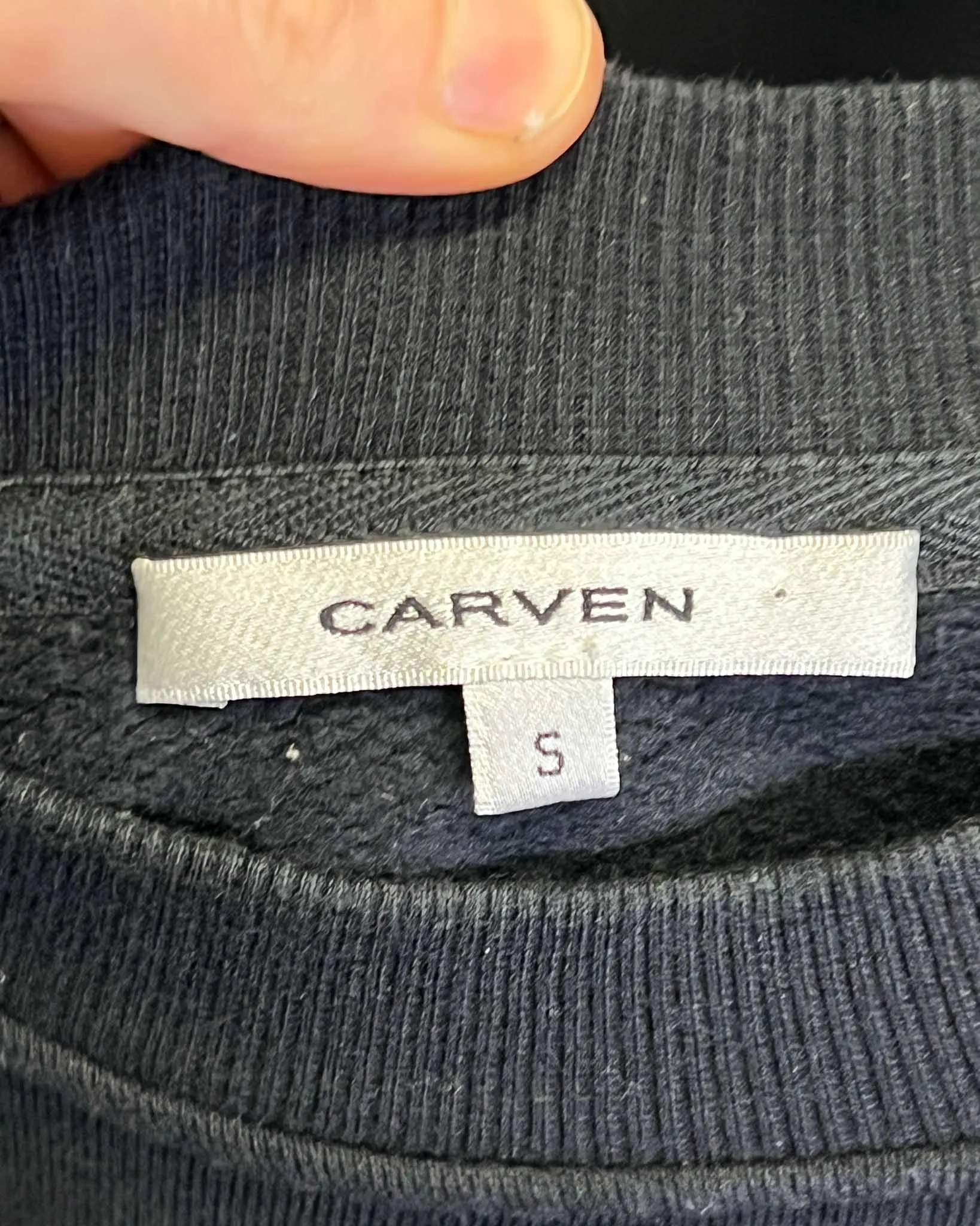 Size S - Carven Black Logo Jumper